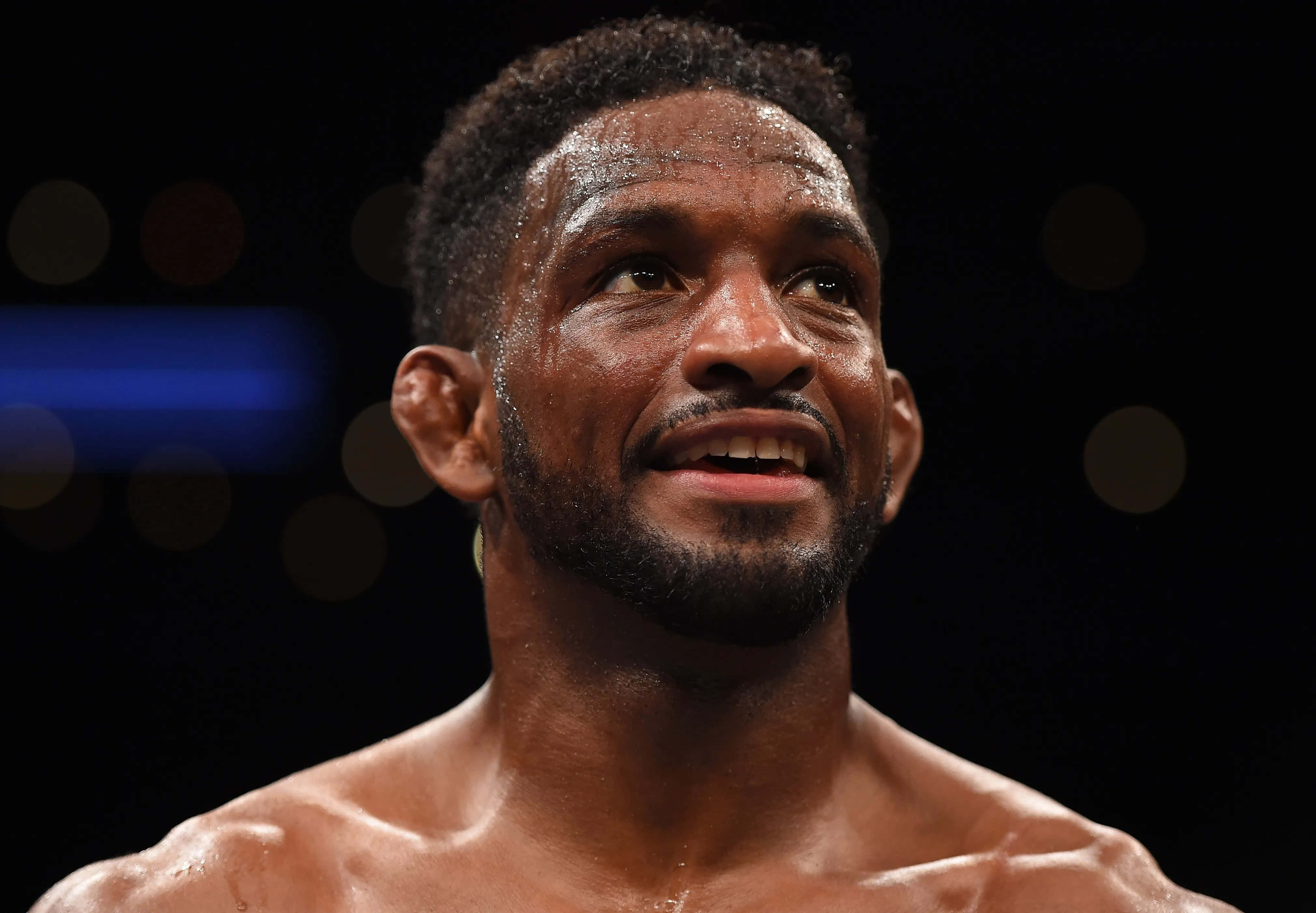 Geoff Neal, MMA Fighter, dimly lit arena, 4K Desktop Wallpaper