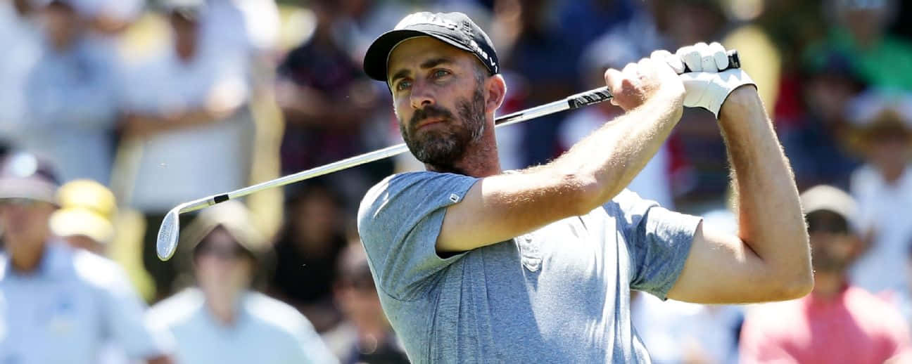 Geoff Ogilvy, golfer, mid-swing, HD Desktop Wallpaper