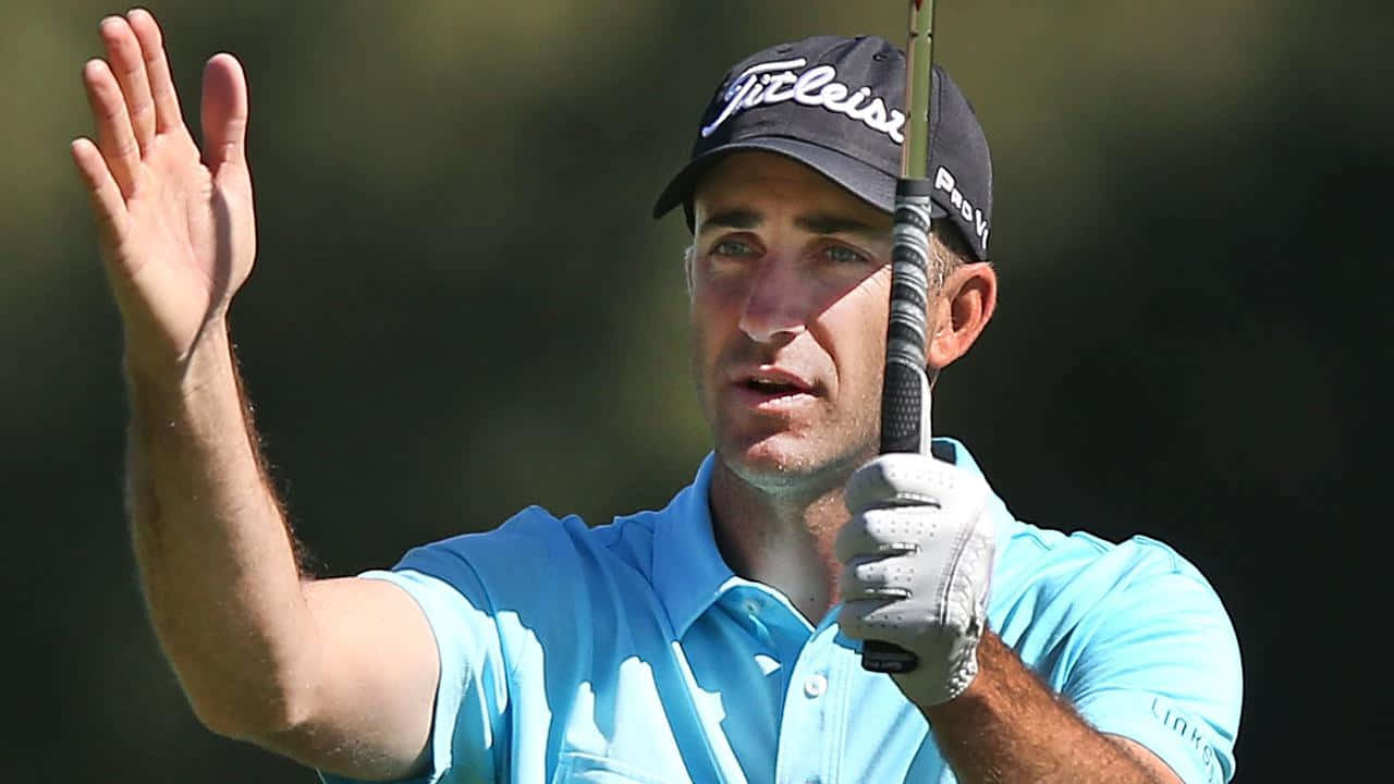 Geoff Ogilvy, golf course, light blue shirt, HD Desktop Wallpaper