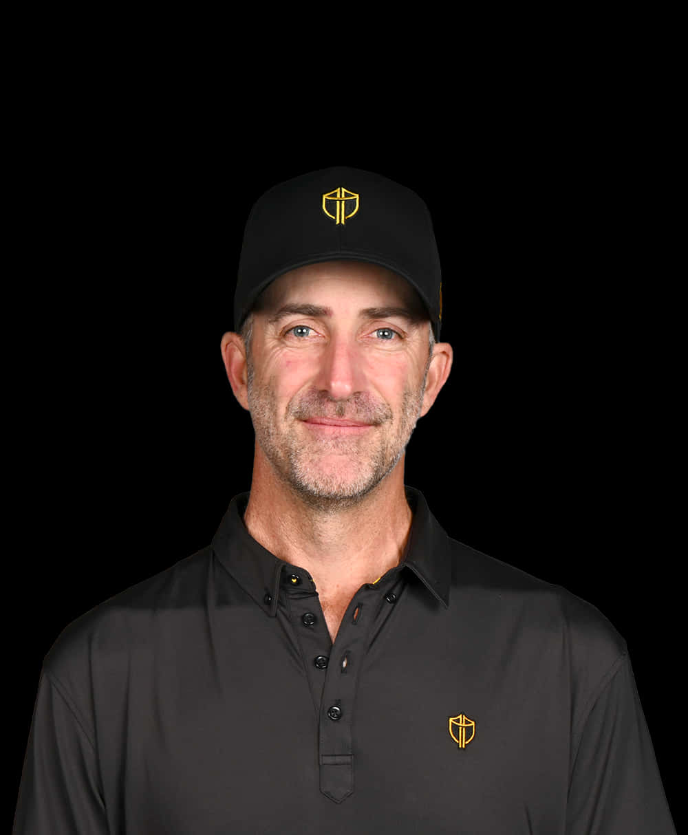 Geoff Ogilvy, black cap, polo shirt, SD Phone Wallpaper