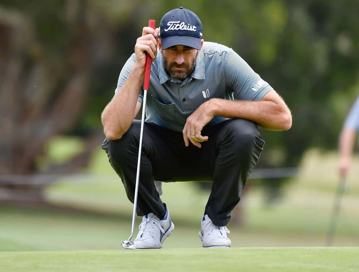 Geoff Ogilvy, putter, lush green fairway, SD Desktop Wallpaper