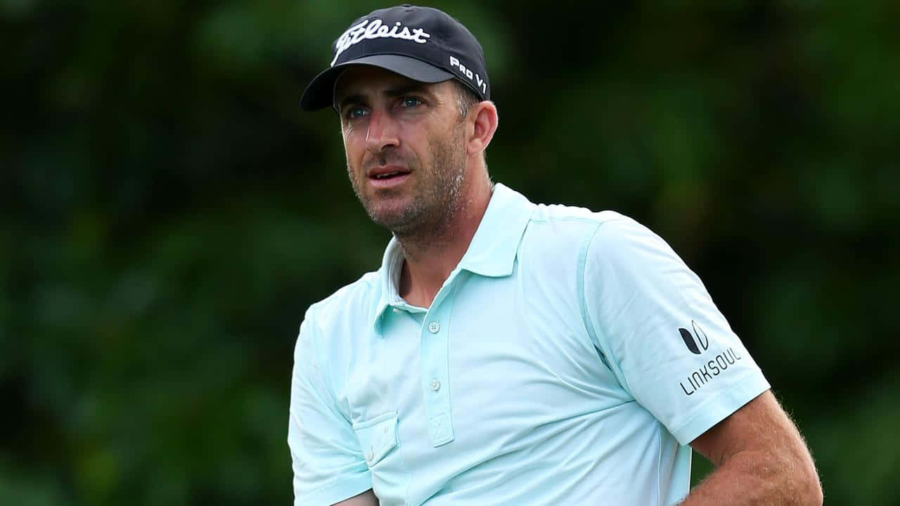 Geoff Ogilvy, light blue polo, black cap, HD Desktop Wallpaper