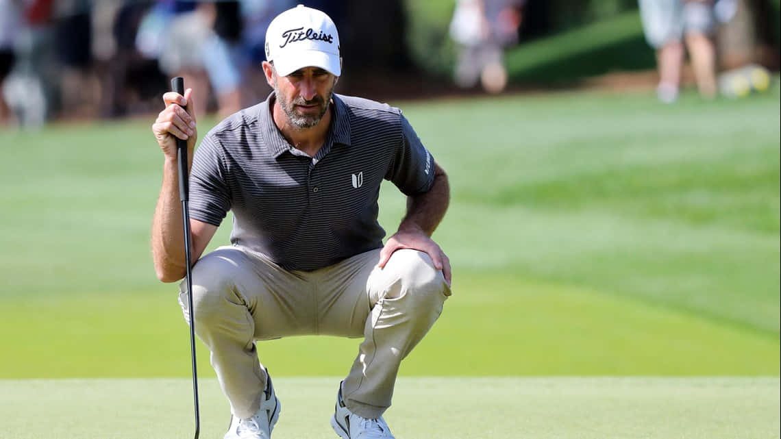 Geoff Ogilvy, putter, sunlit green, SD Desktop Wallpaper