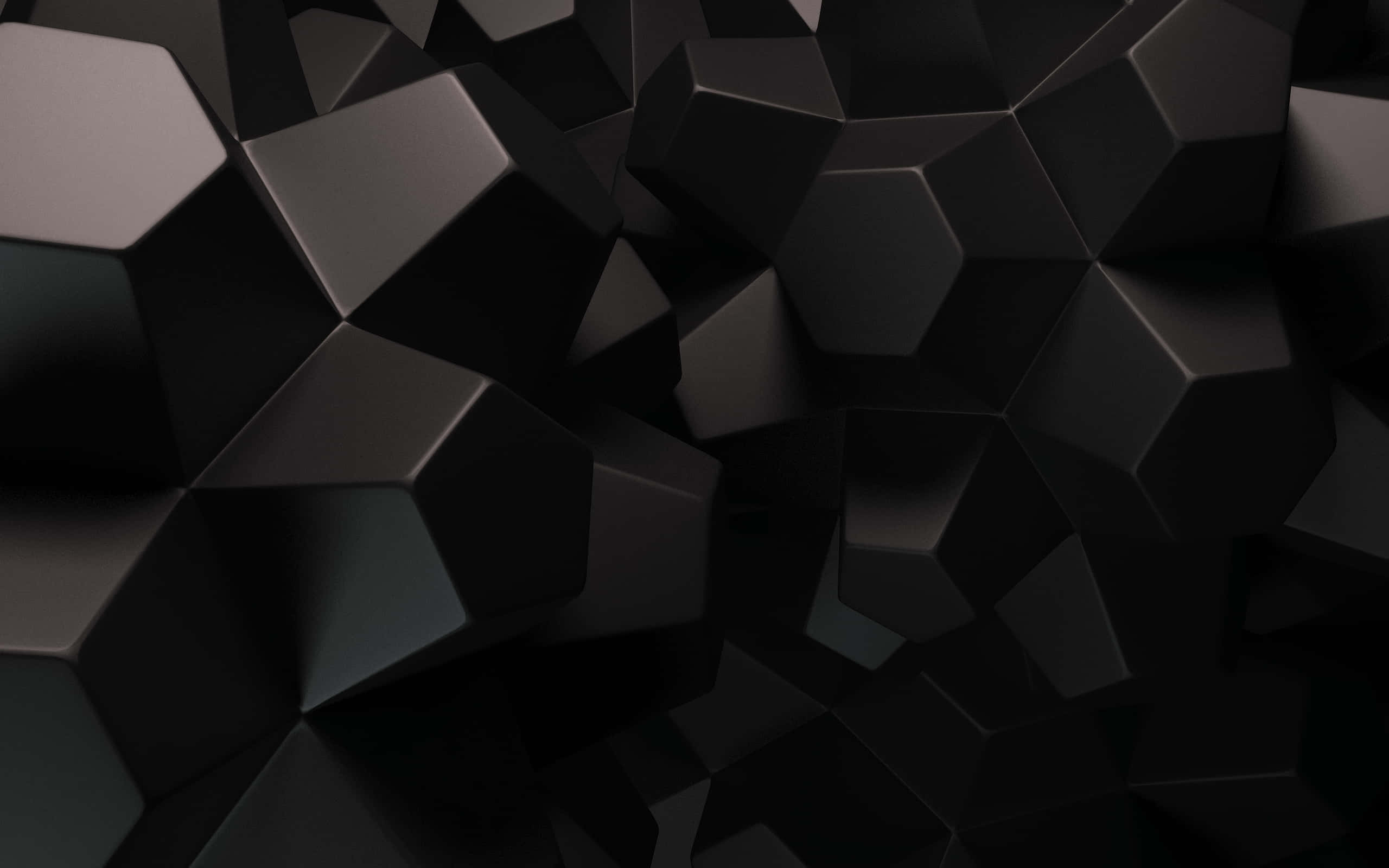 geometric desktop, dark geometric hexagons, subtle gradients, 2K Desktop Wallpaper