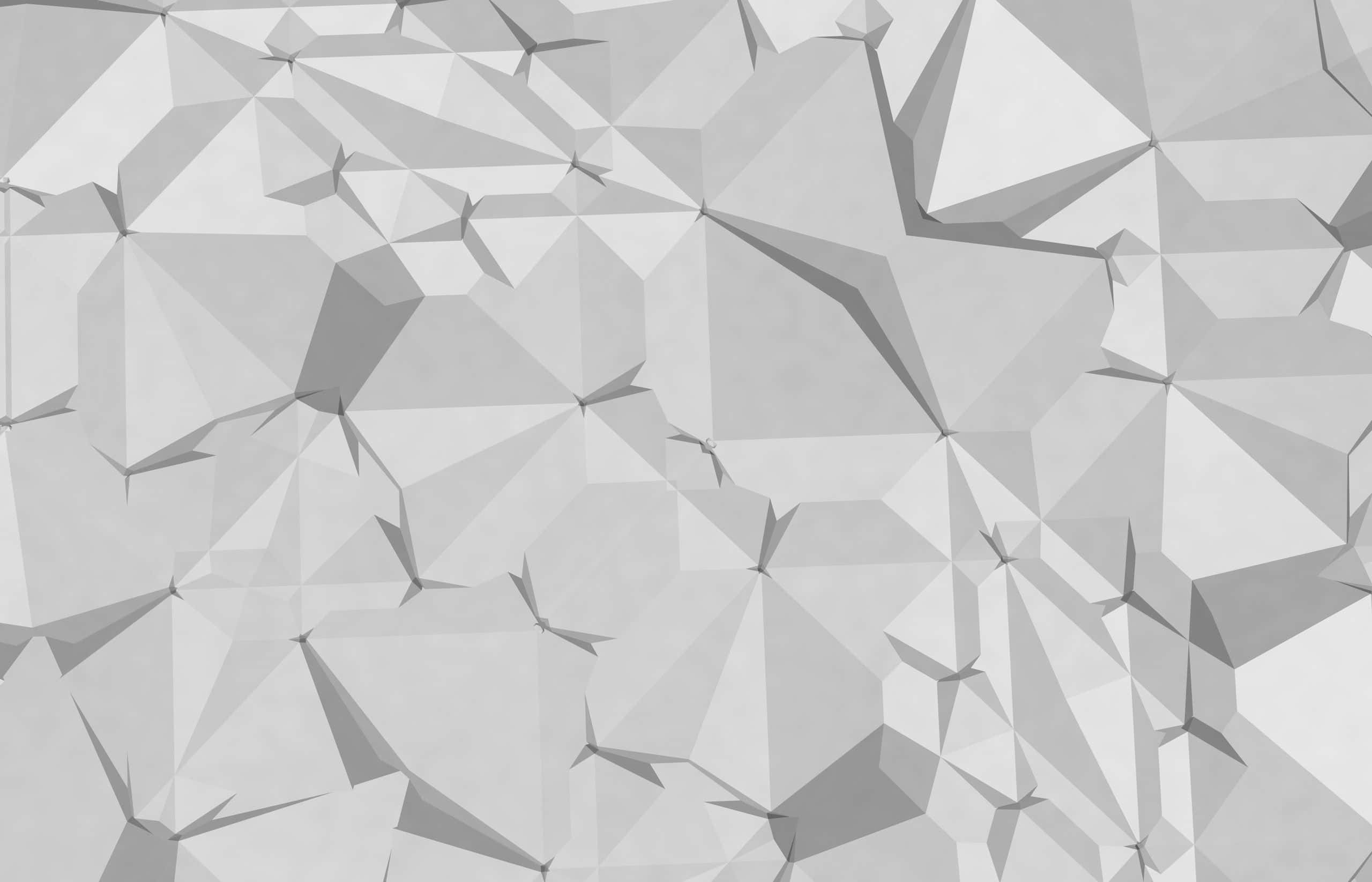 geometric desktop, monochromatic abstract wallpaper, fragmented geometric pattern, 2K Desktop Wallpaper