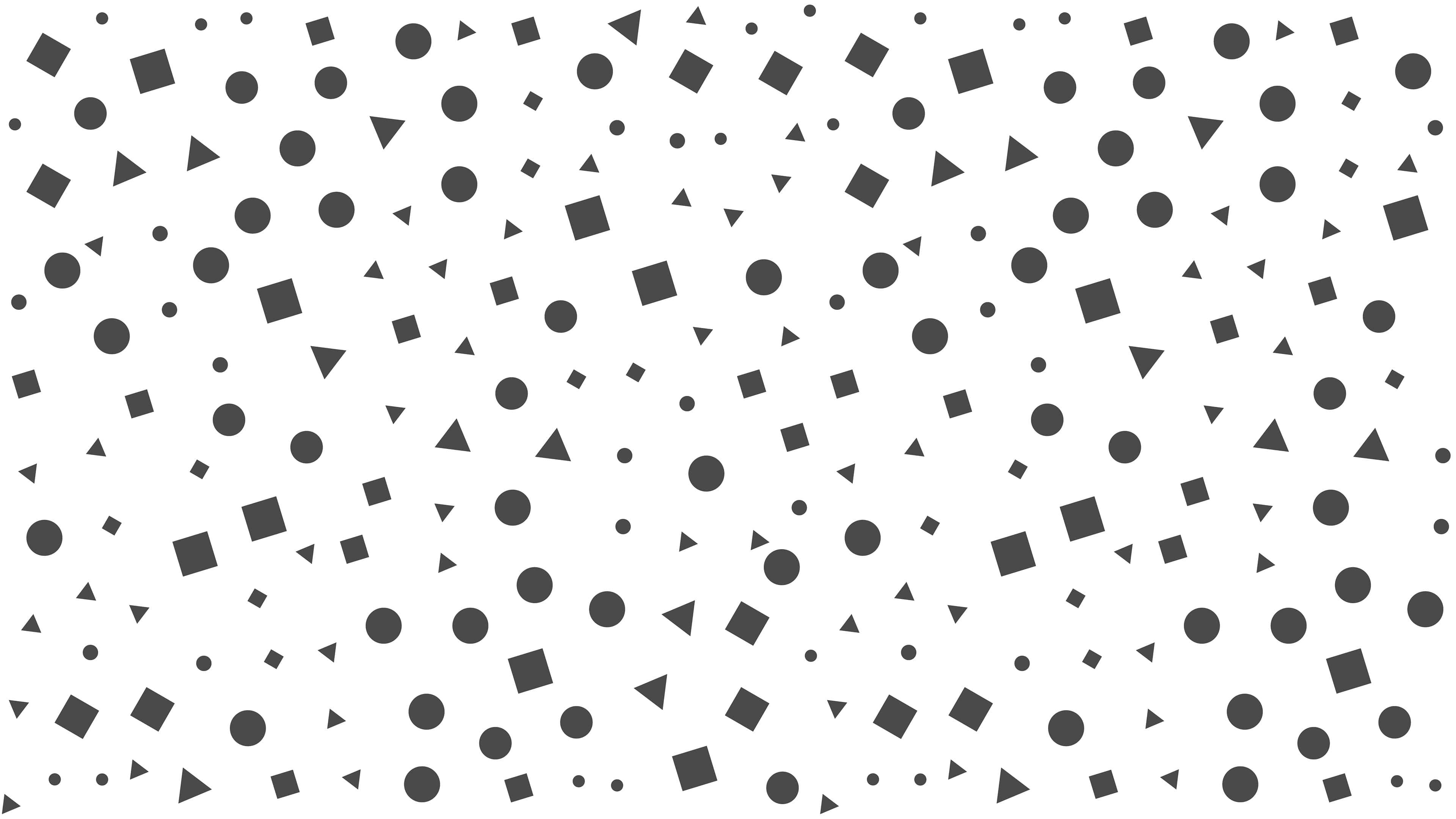 geometric desktop, black circles, triangles, 4K Desktop Wallpaper