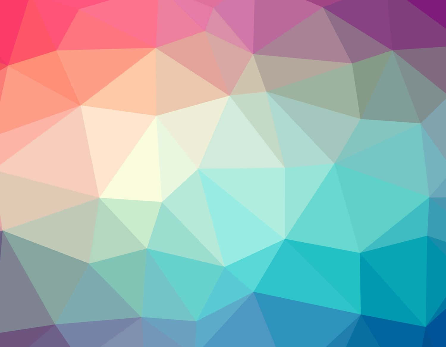 Geometric Desktop, pink, teal, HD Desktop Wallpaper