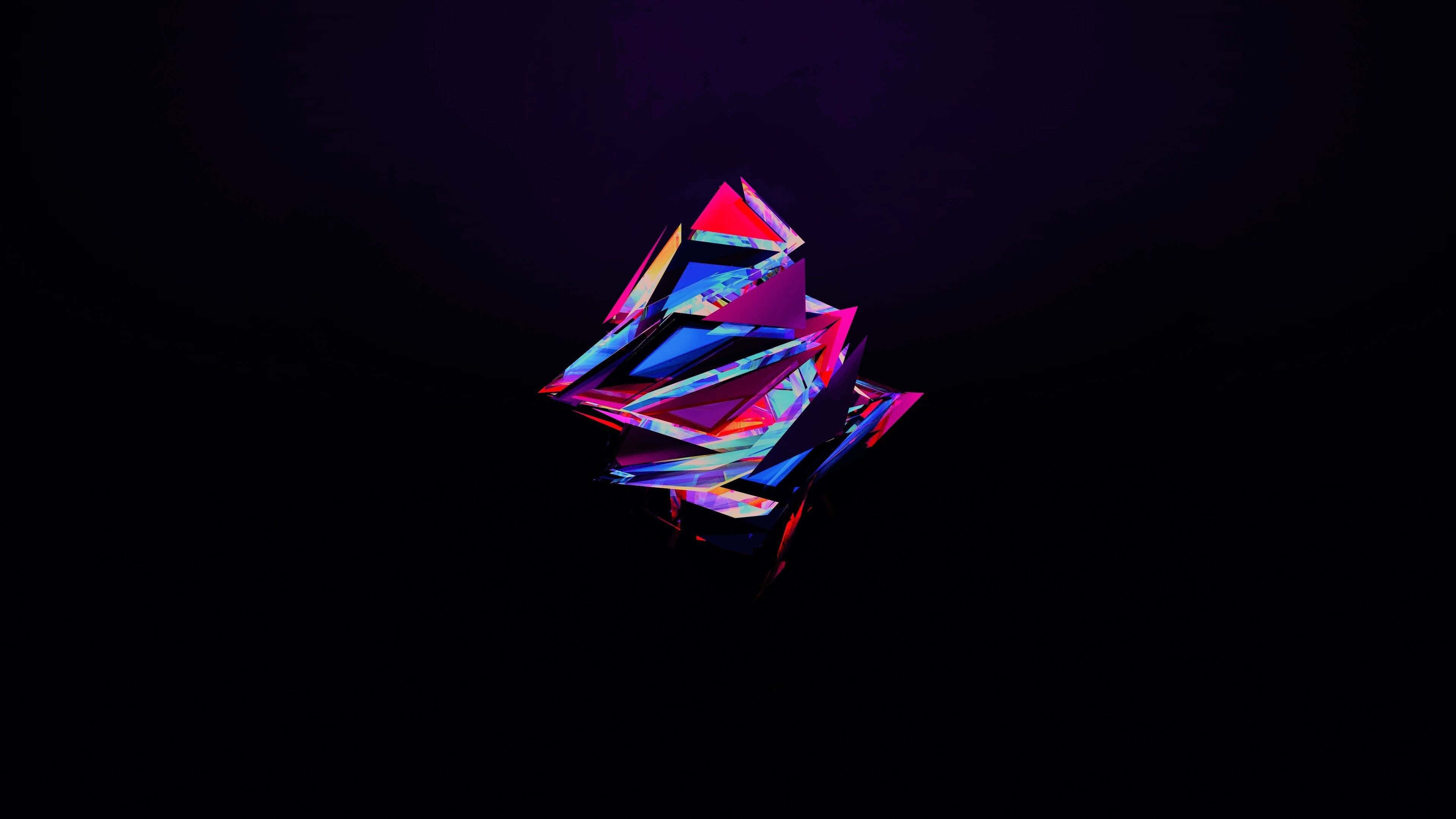 neon pink, blue, purple, 4K Desktop Wallpaper