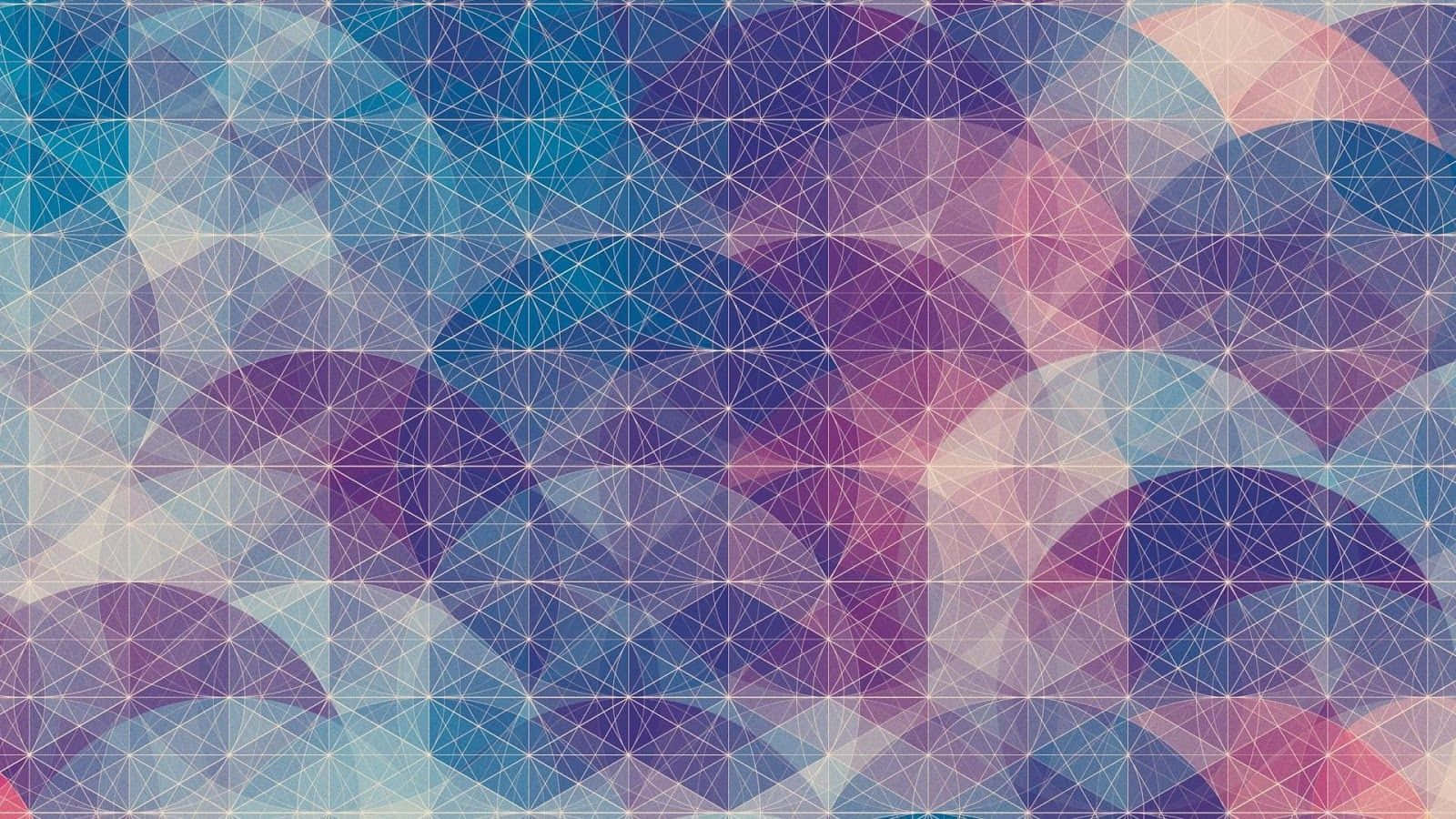 geometric desktop, blue purple, pink, HD Desktop Wallpaper