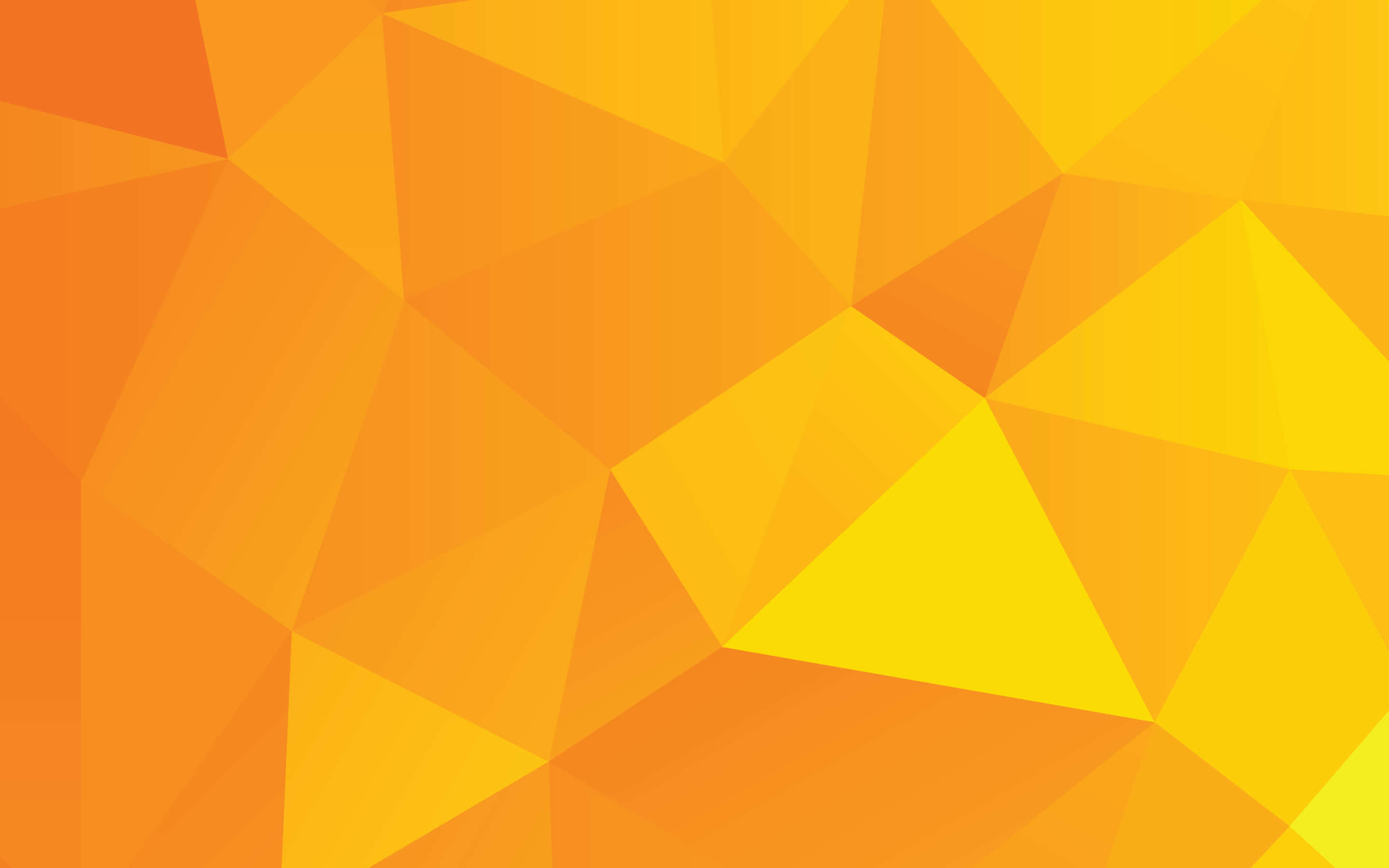 Geometric Desktop, orange, yellow, 2K Desktop Wallpaper