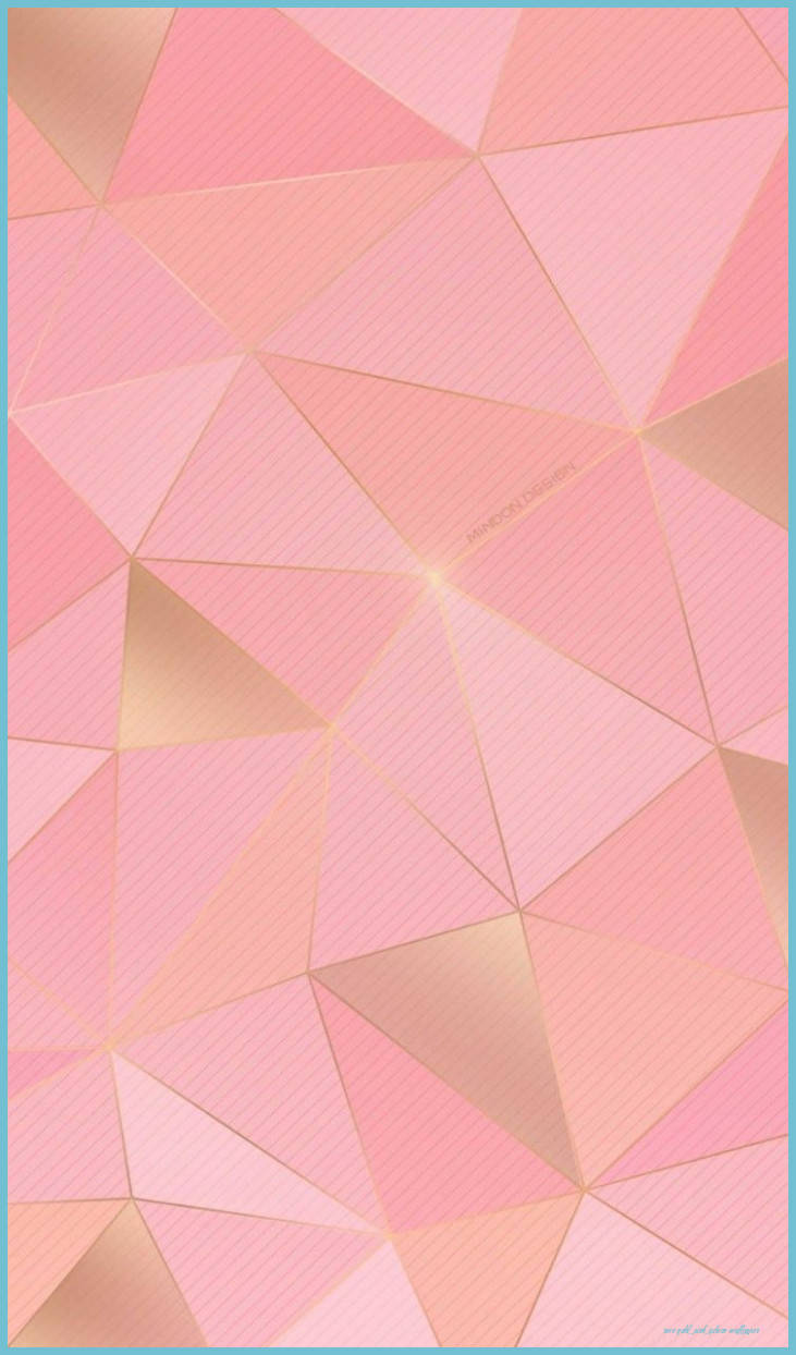 rose gold ombre, pink and gold geometric pattern, soft pink, SD Phone Wallpaper