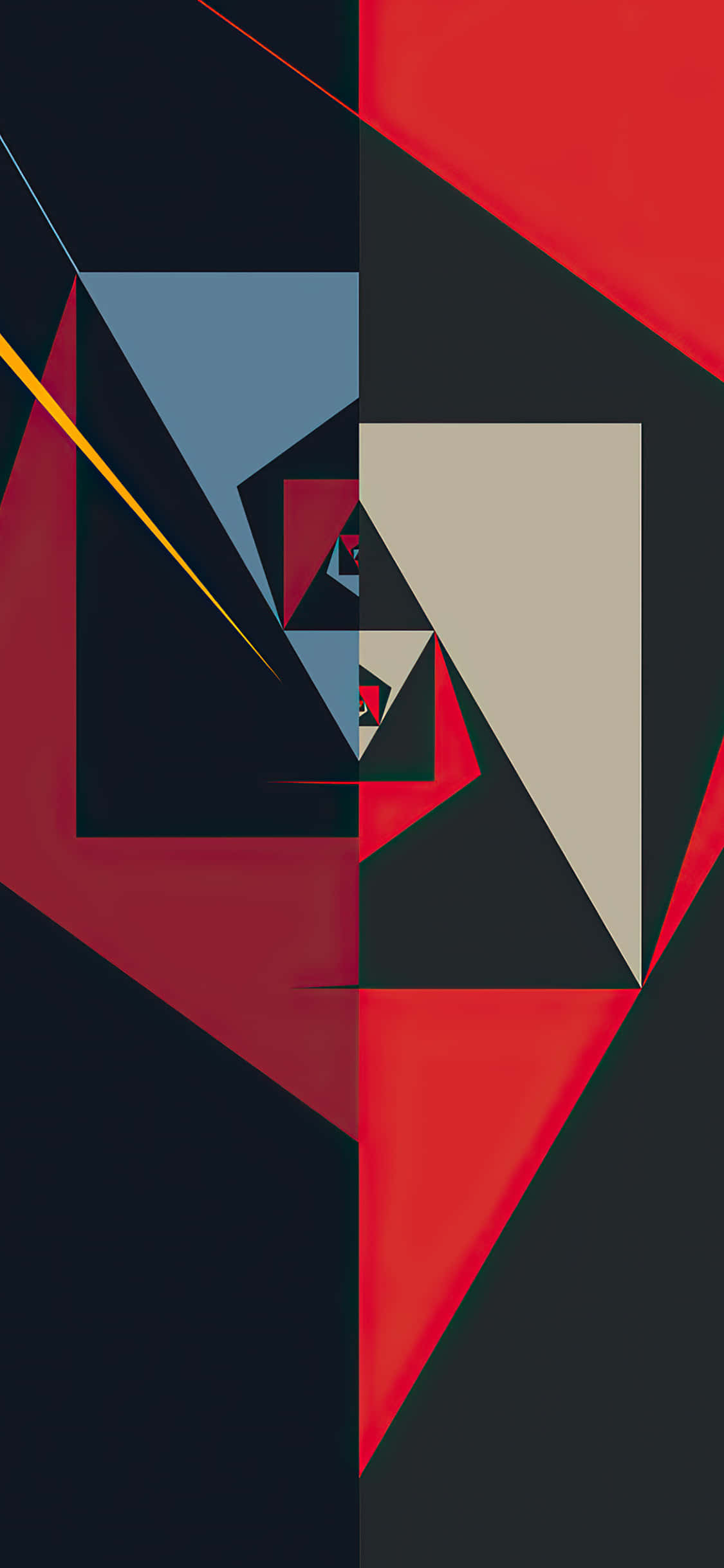 geometric iPhone, pink background, red blue and black, Full HD Phone Wallpaper