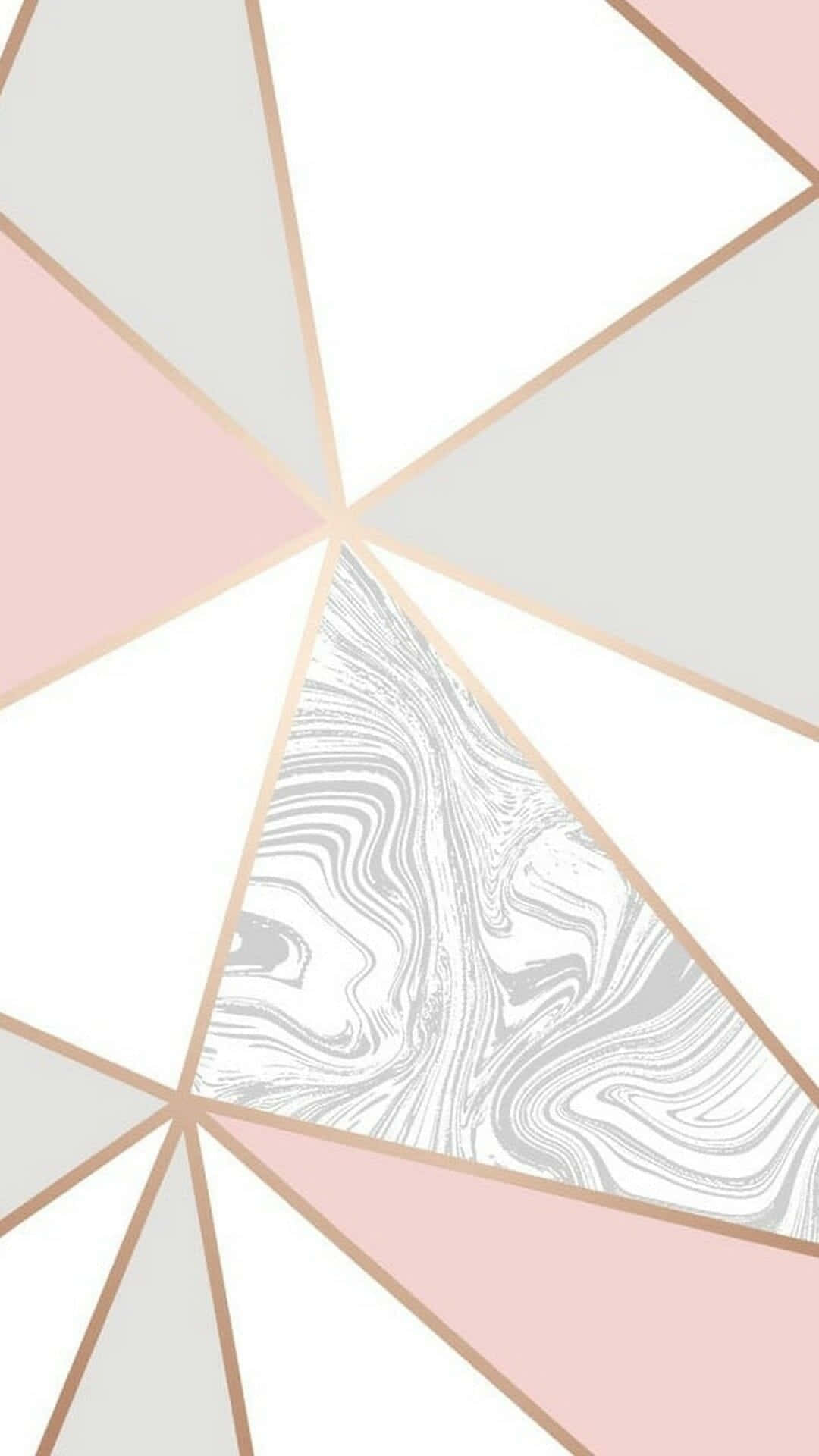 Geometric iPhone, pastel pink, gray, Full HD Phone Wallpaper