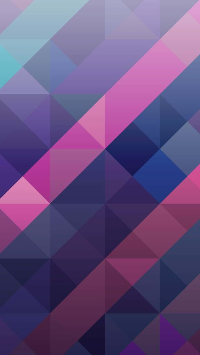 Geometric iPhone, purple, pink, SD Phone Wallpaper
