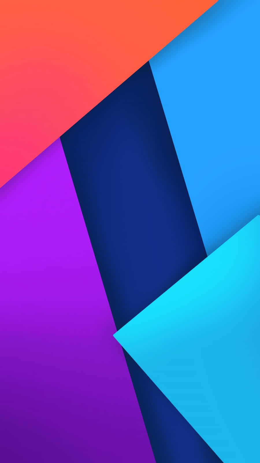 Geometric iPhone, orange, purple, HD Phone Wallpaper