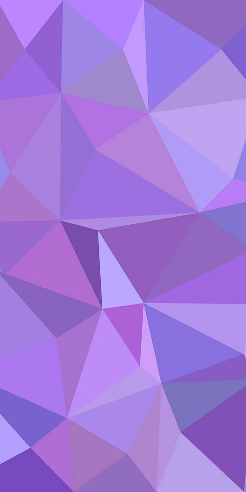 purple, geometric, triangular facets, Full HD Phone Wallpaper