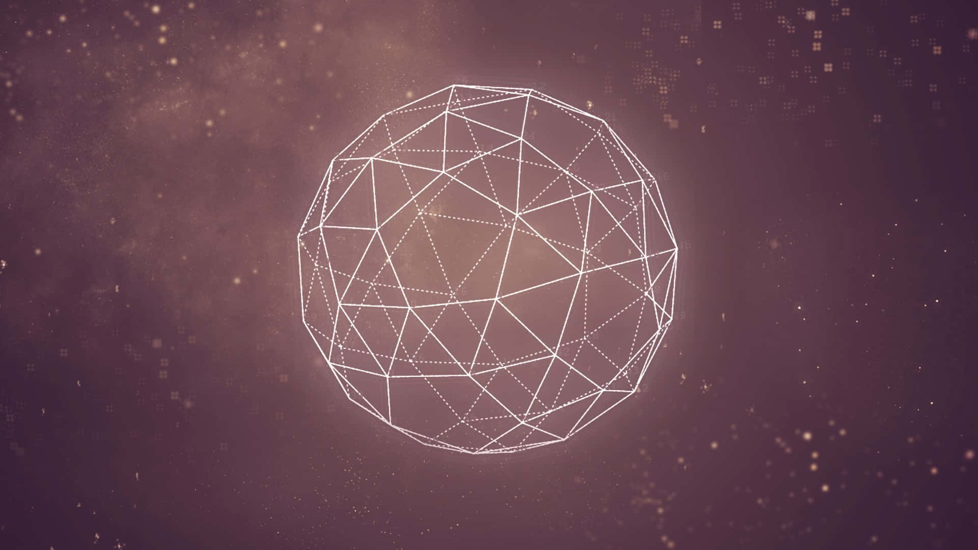 Geometry Dash, white egg, starry background, Full HD Desktop Wallpaper