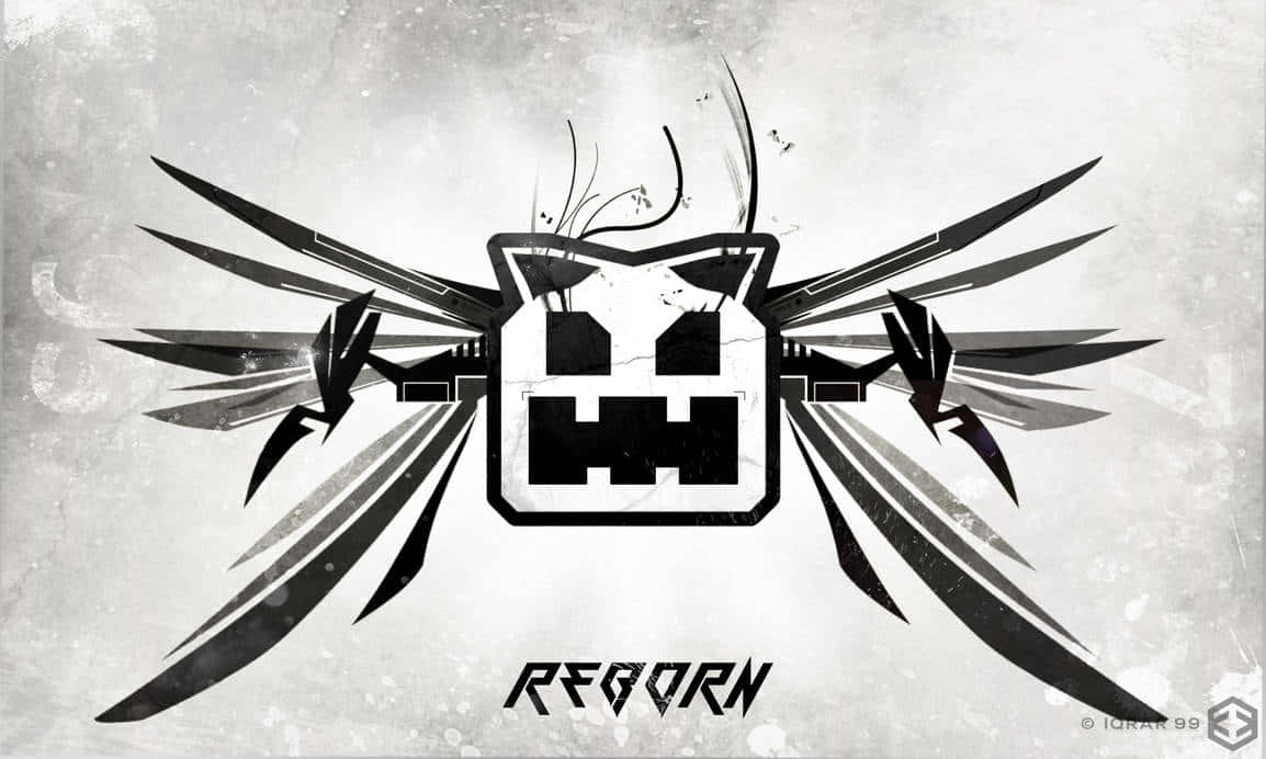 Geometry Dash, cat-eared, smiling face, SD Desktop Wallpaper