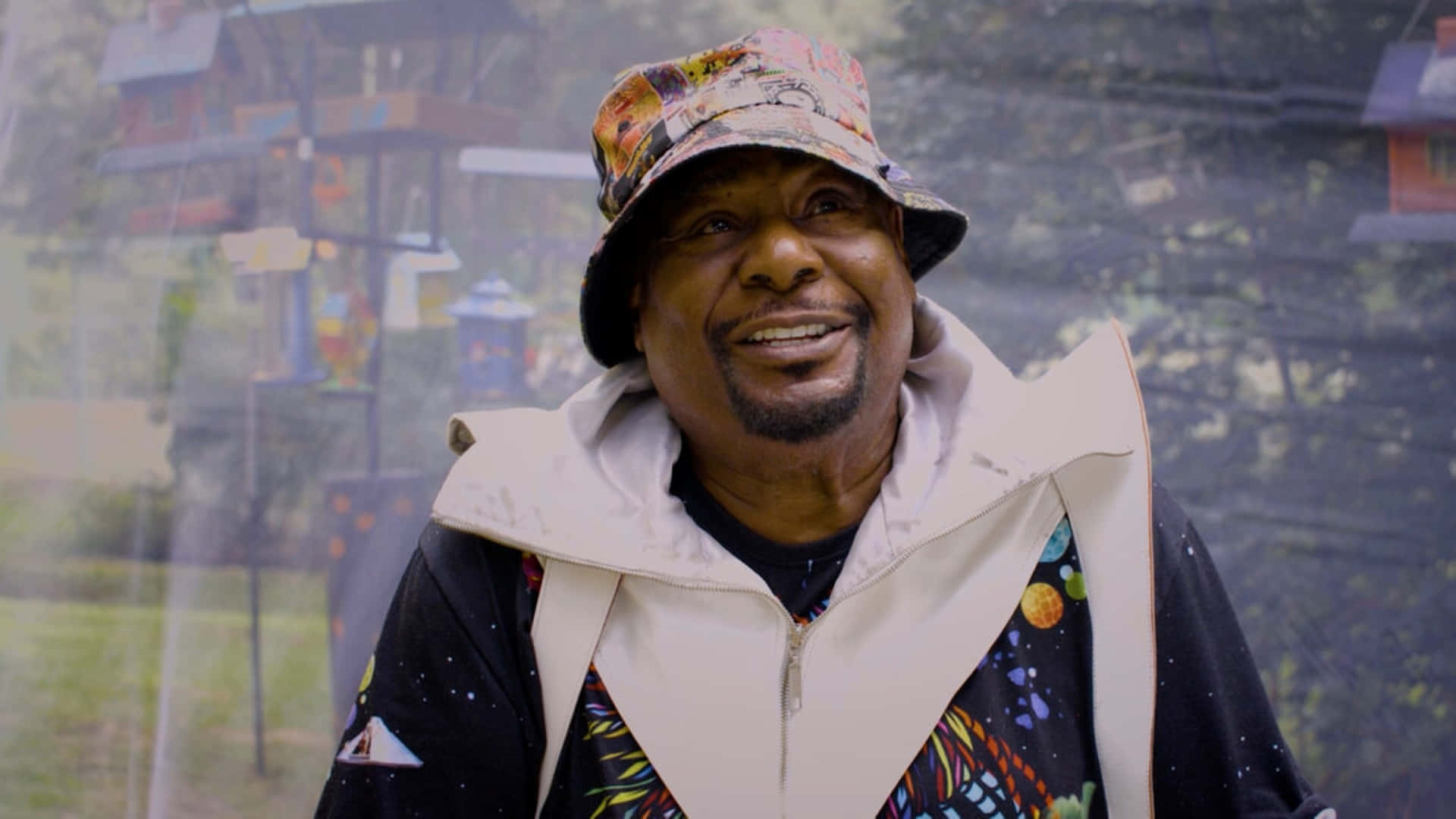 George Clinton, colorful hat, patterned jacket, Full HD Desktop Wallpaper