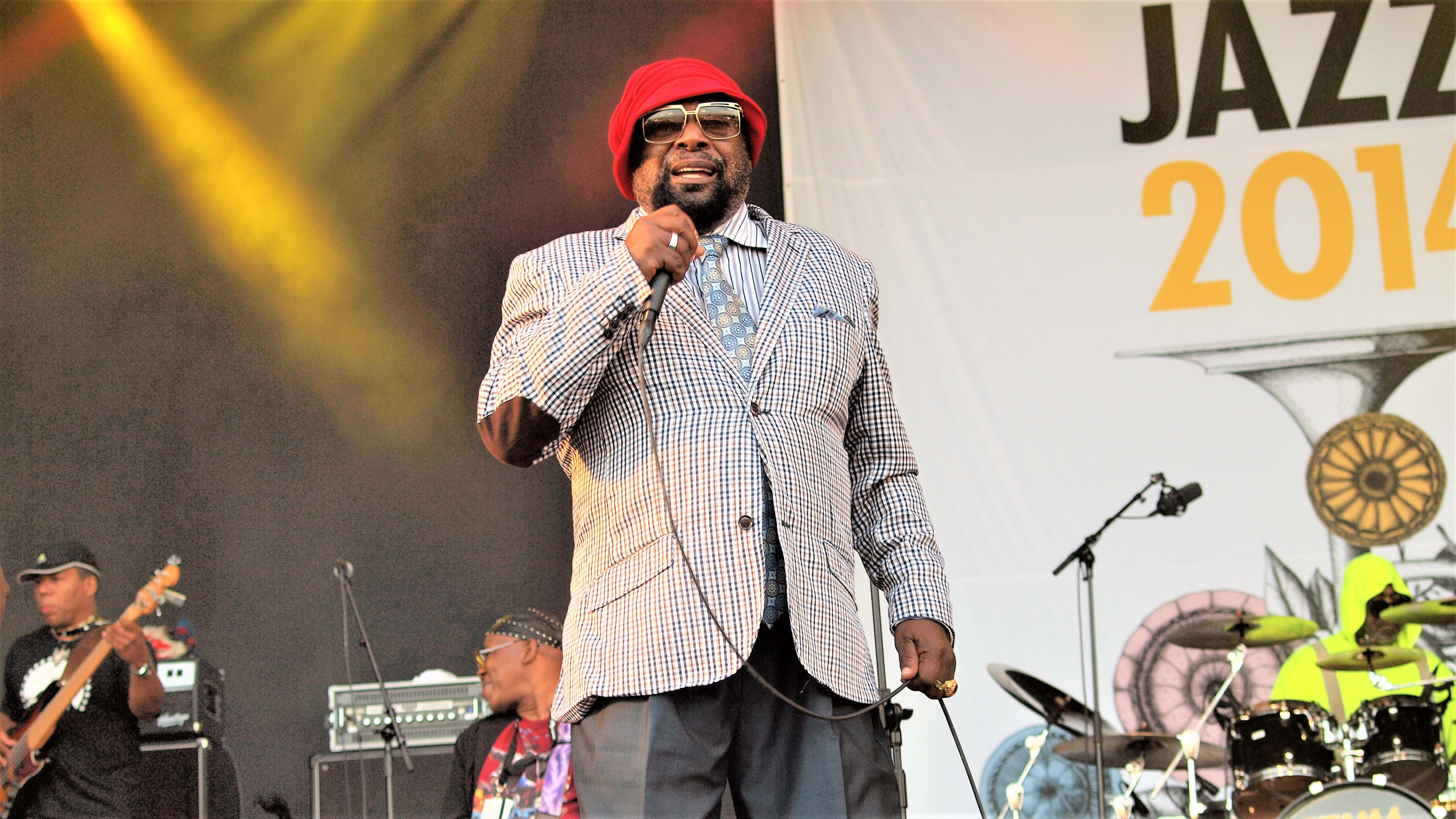 George Clinton, 2014 Pori Jazz, red hat, 4K Desktop Wallpaper
