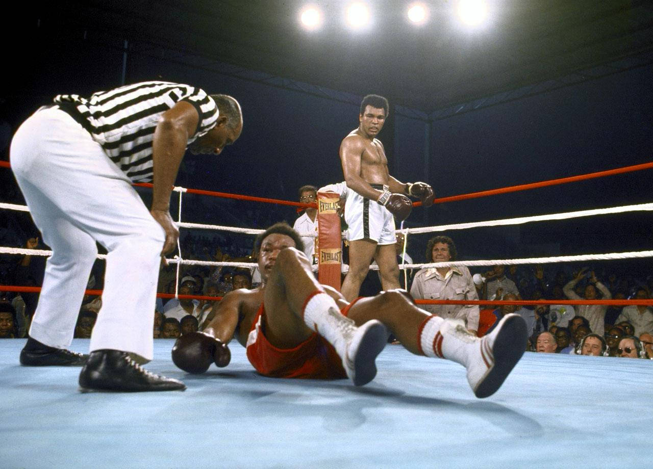 George Foreman, ring, canvas, HD Desktop Wallpaper