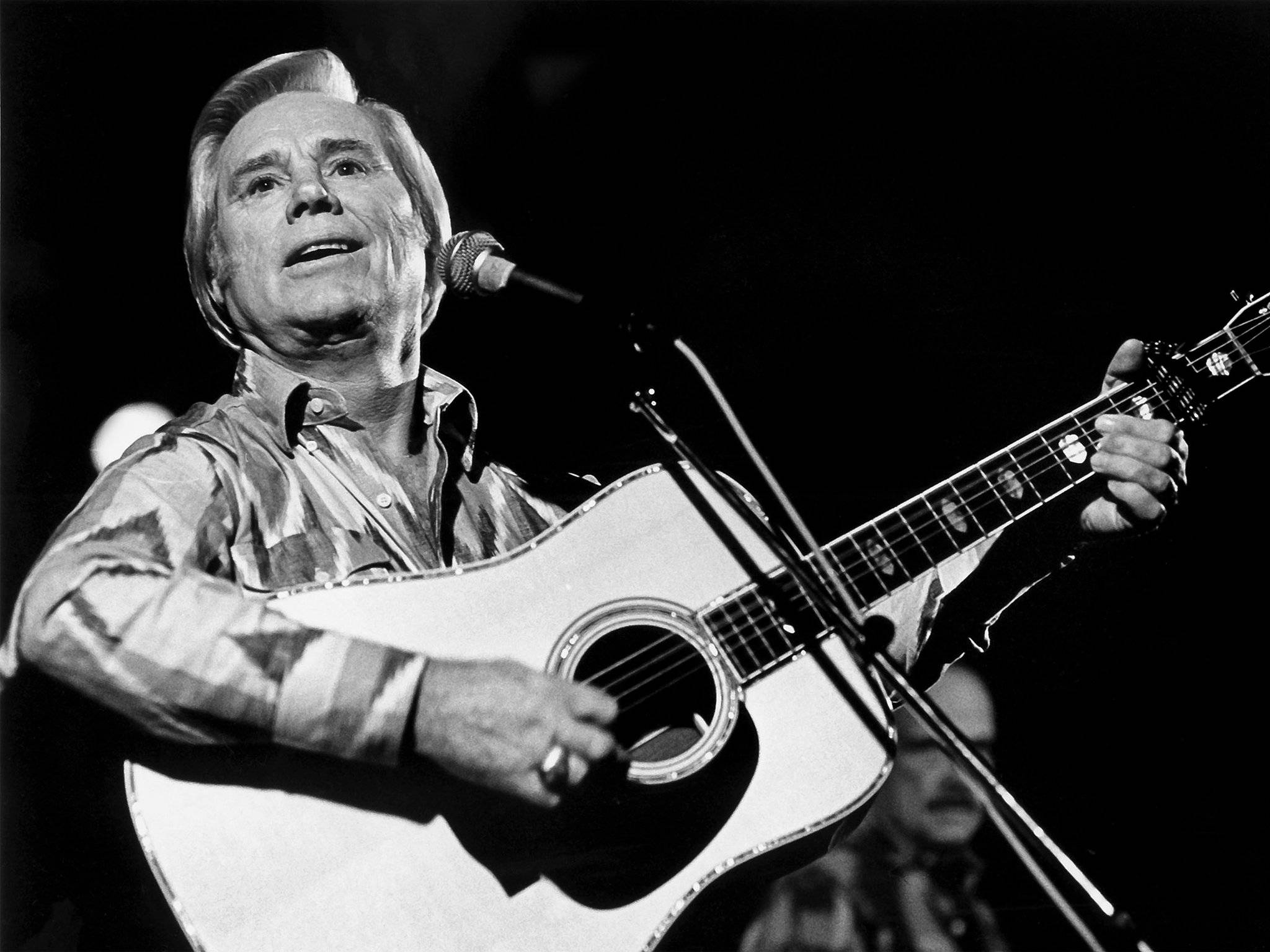 George Jones, guitar, concert, Full HD Desktop Wallpaper