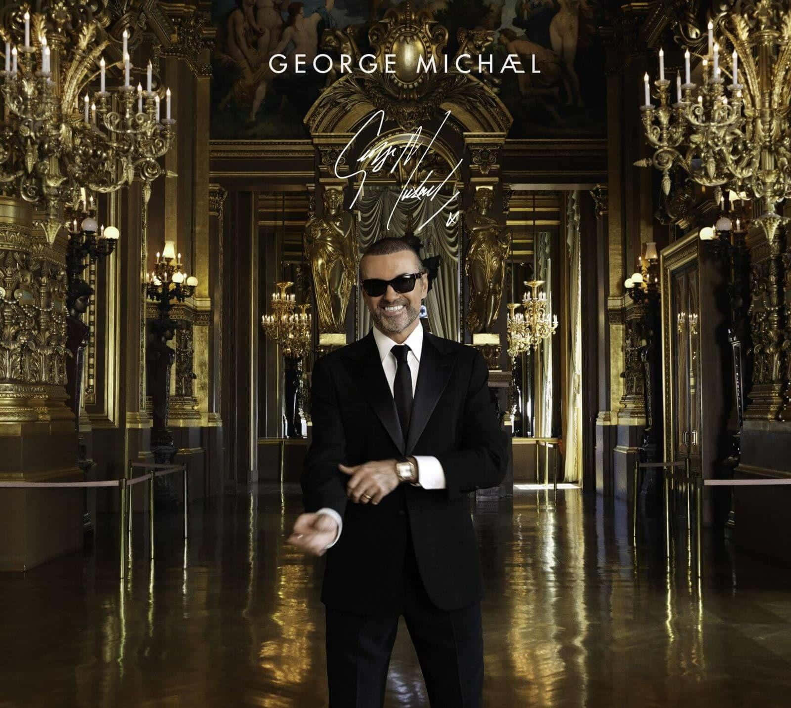 George Michael, black suit, sunglasses, HD Desktop Wallpaper