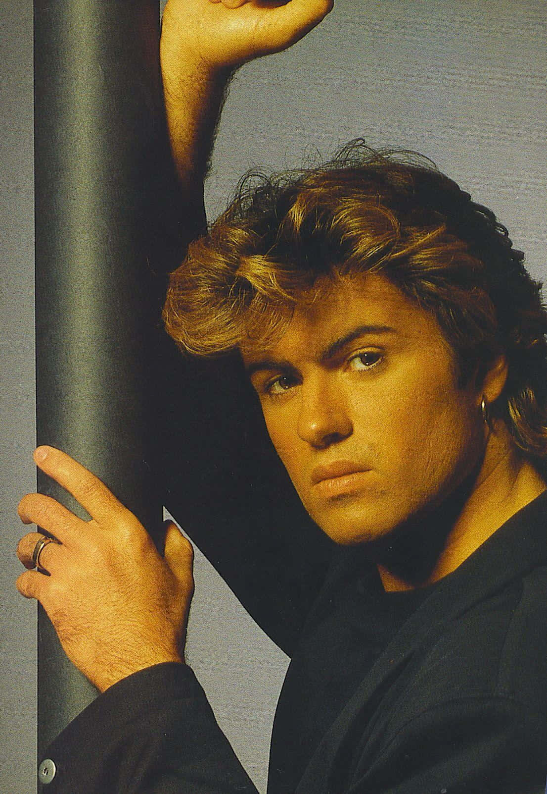 George Michael, legendary music videos, voluminous blonde hair, HD Phone Wallpaper