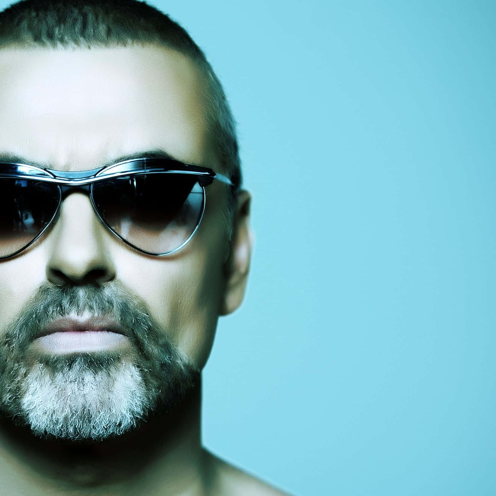 George Michael, graying beard, retro sunglasses, HD Desktop Wallpaper