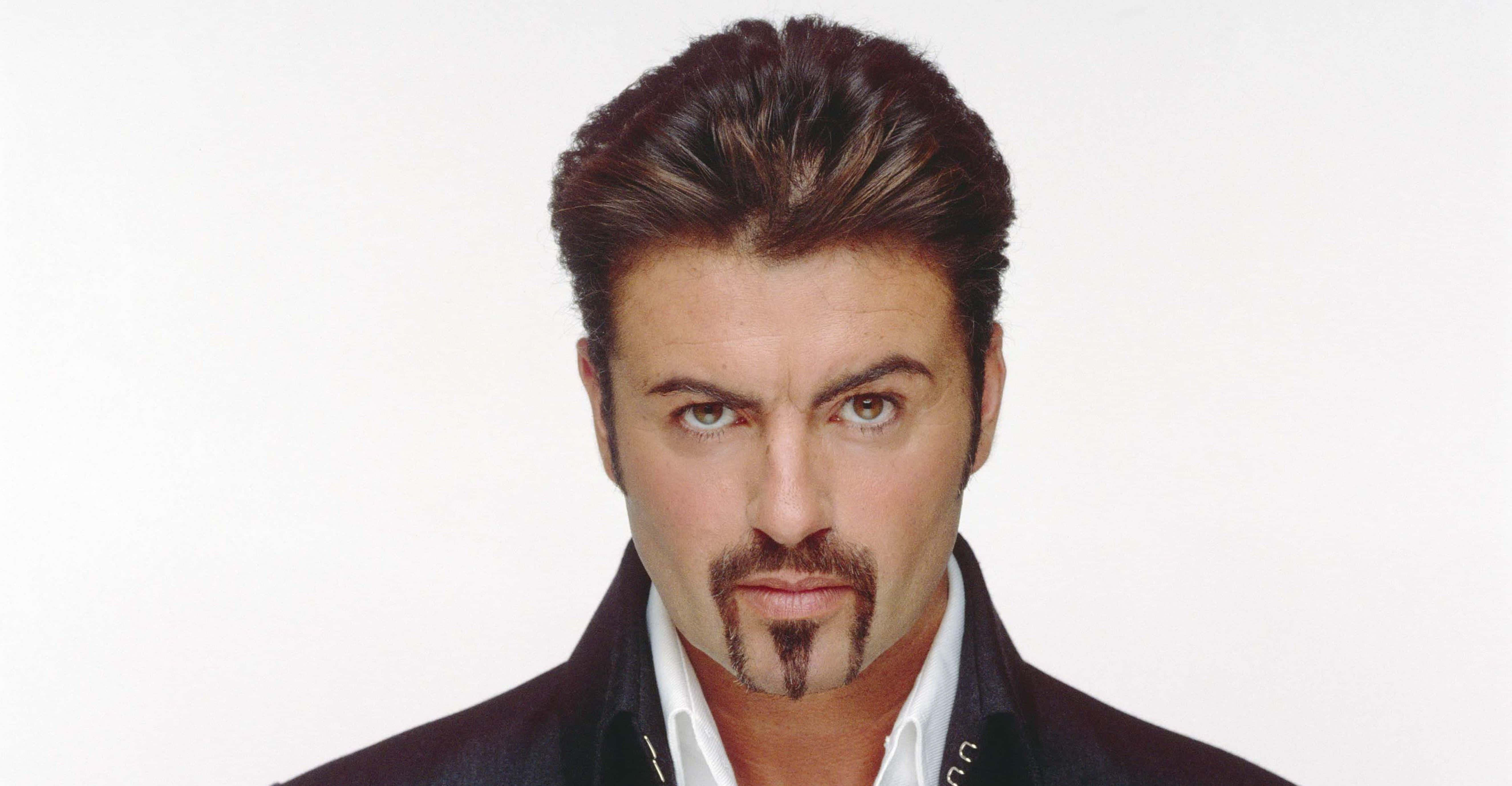 George Michael, dark hair, goatee, 5K Desktop Wallpaper