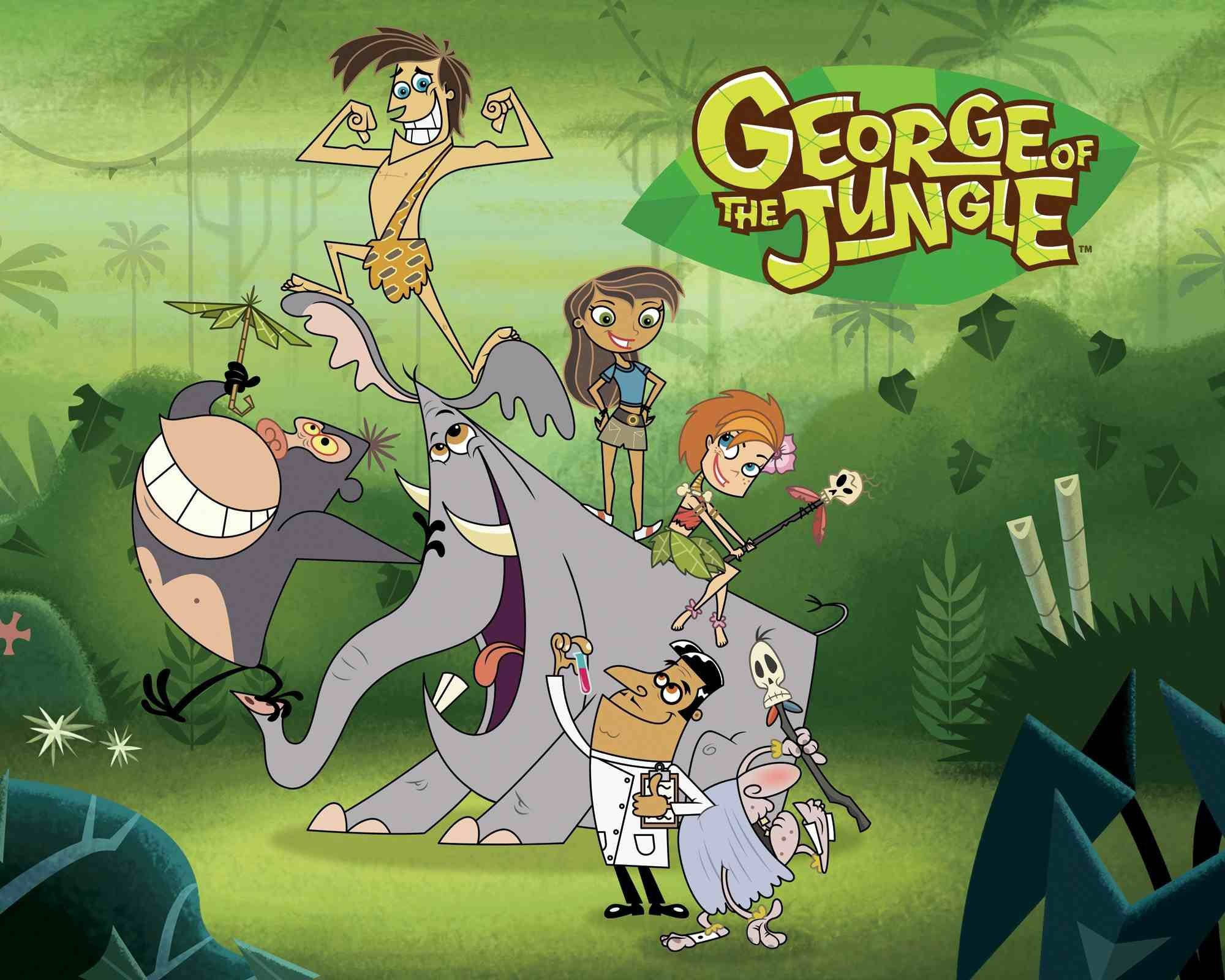 George of the Jungle, animated series, cartoon characters, Full HD Desktop Wallpaper