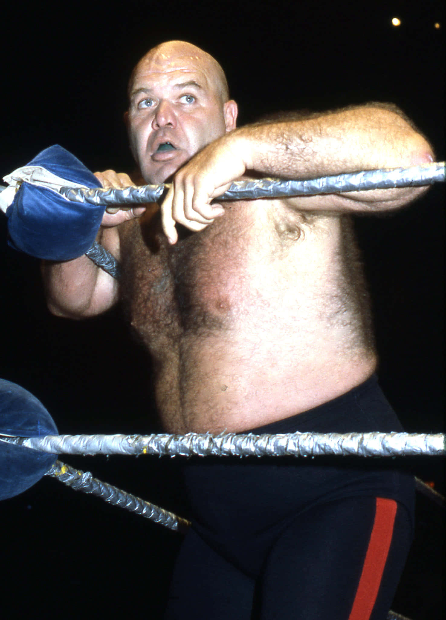 George Steele, wrestling ring, top rope, Full HD Phone Wallpaper