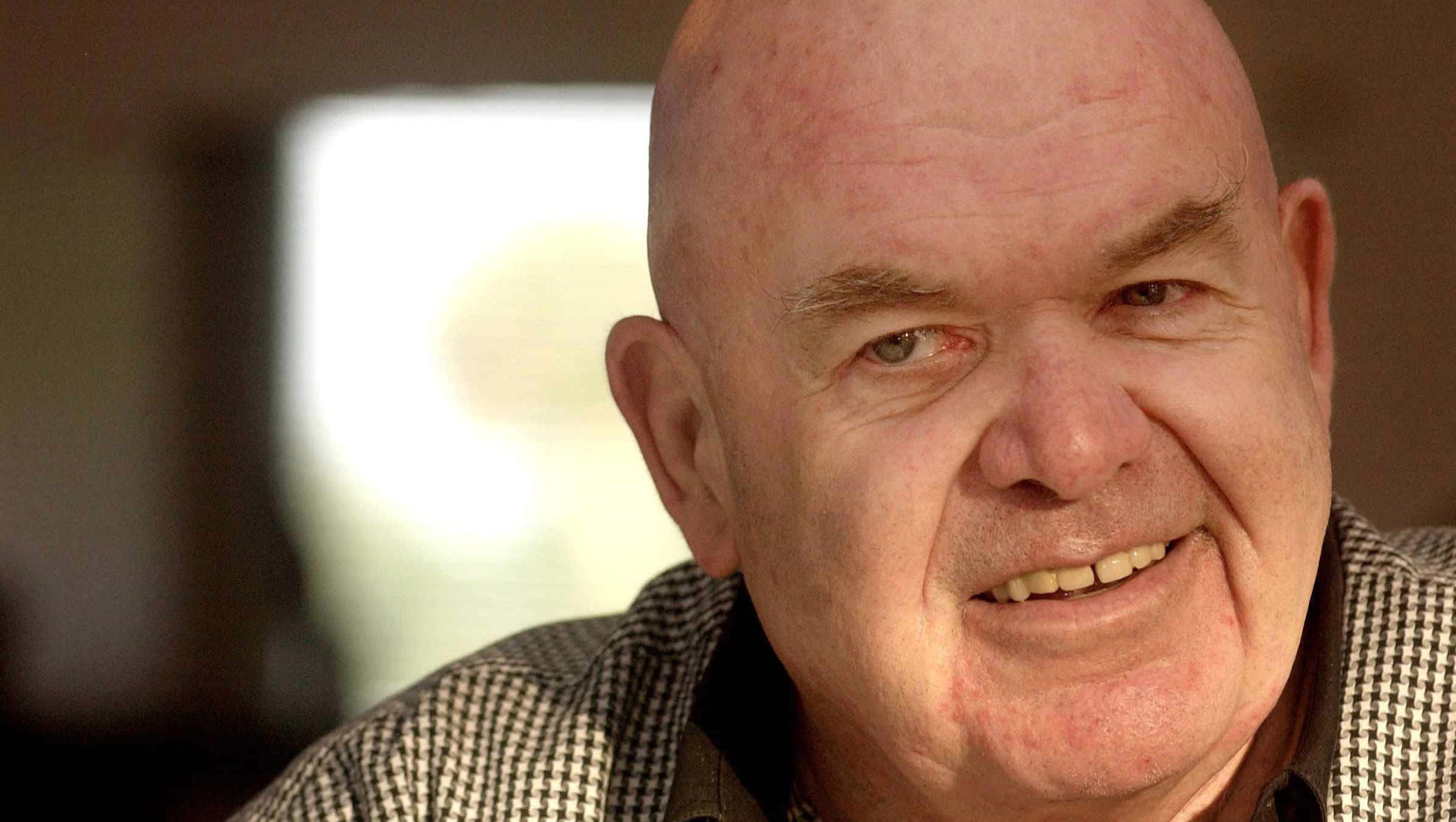 George Steele, bald man, warm smile, Full HD Desktop Wallpaper