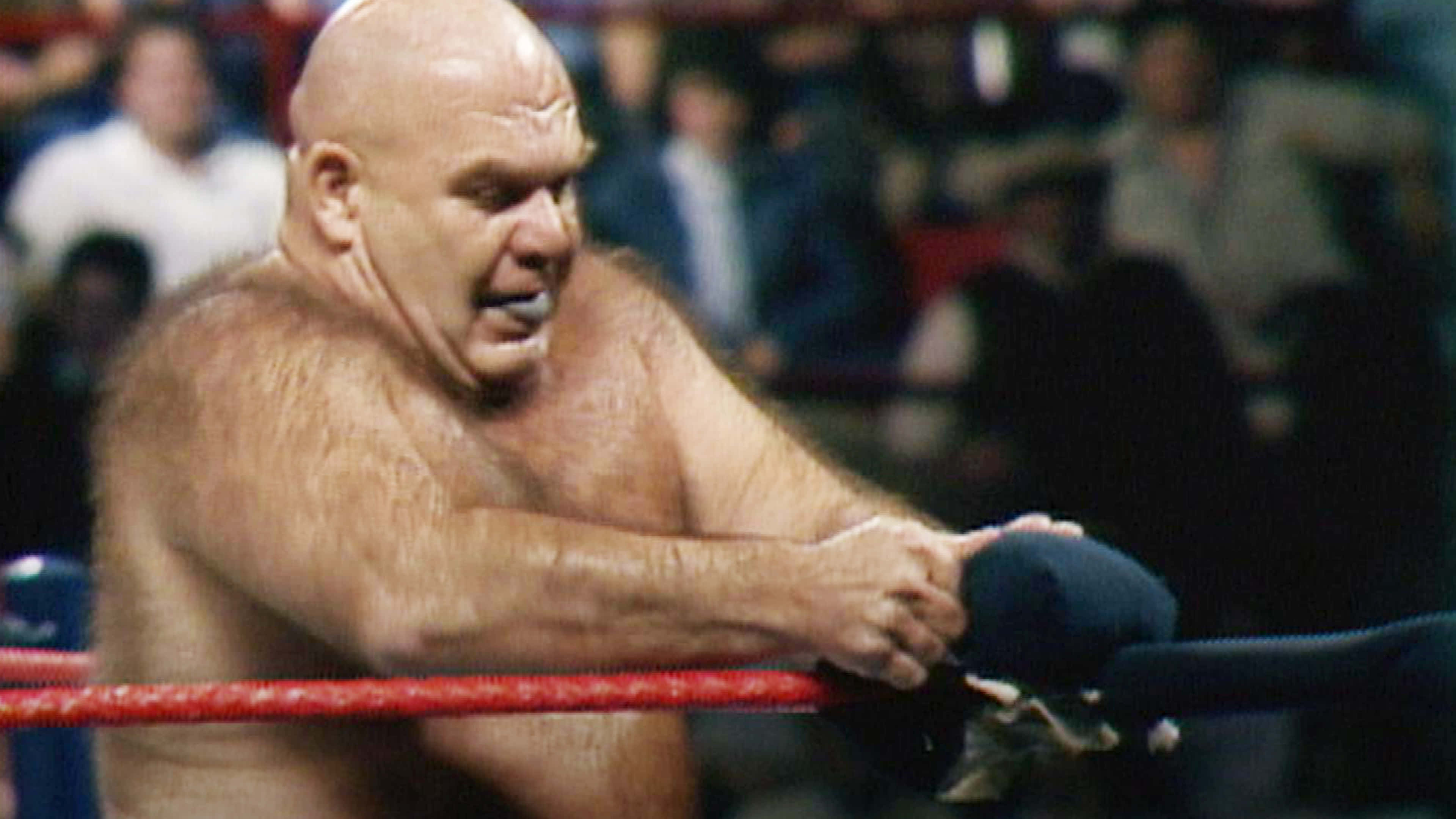 George Steele, turnbuckle pad, red ropes, 4K Desktop Wallpaper