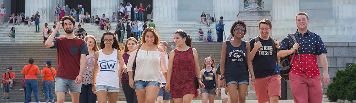 George Washington University, campus, college students, SD Desktop Wallpaper