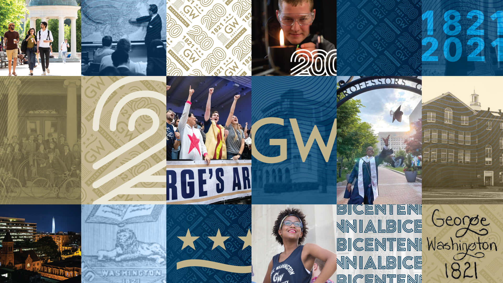 George Washington University, bicentennial, students, Full HD Desktop Wallpaper