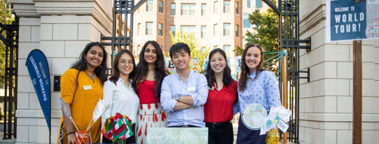 George Washington University, gate, students, SD Desktop Wallpaper