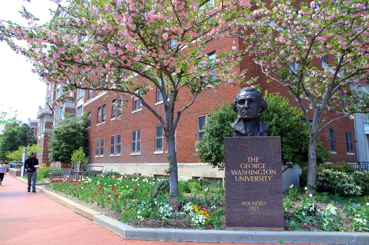 George Washington University, George Washington, bronze bust, HD Desktop Wallpaper