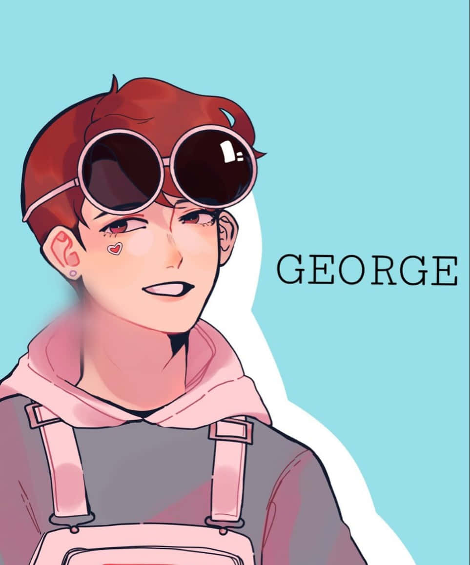 GeorgeNotFound, red hair, oversized goggles, SD Phone Wallpaper