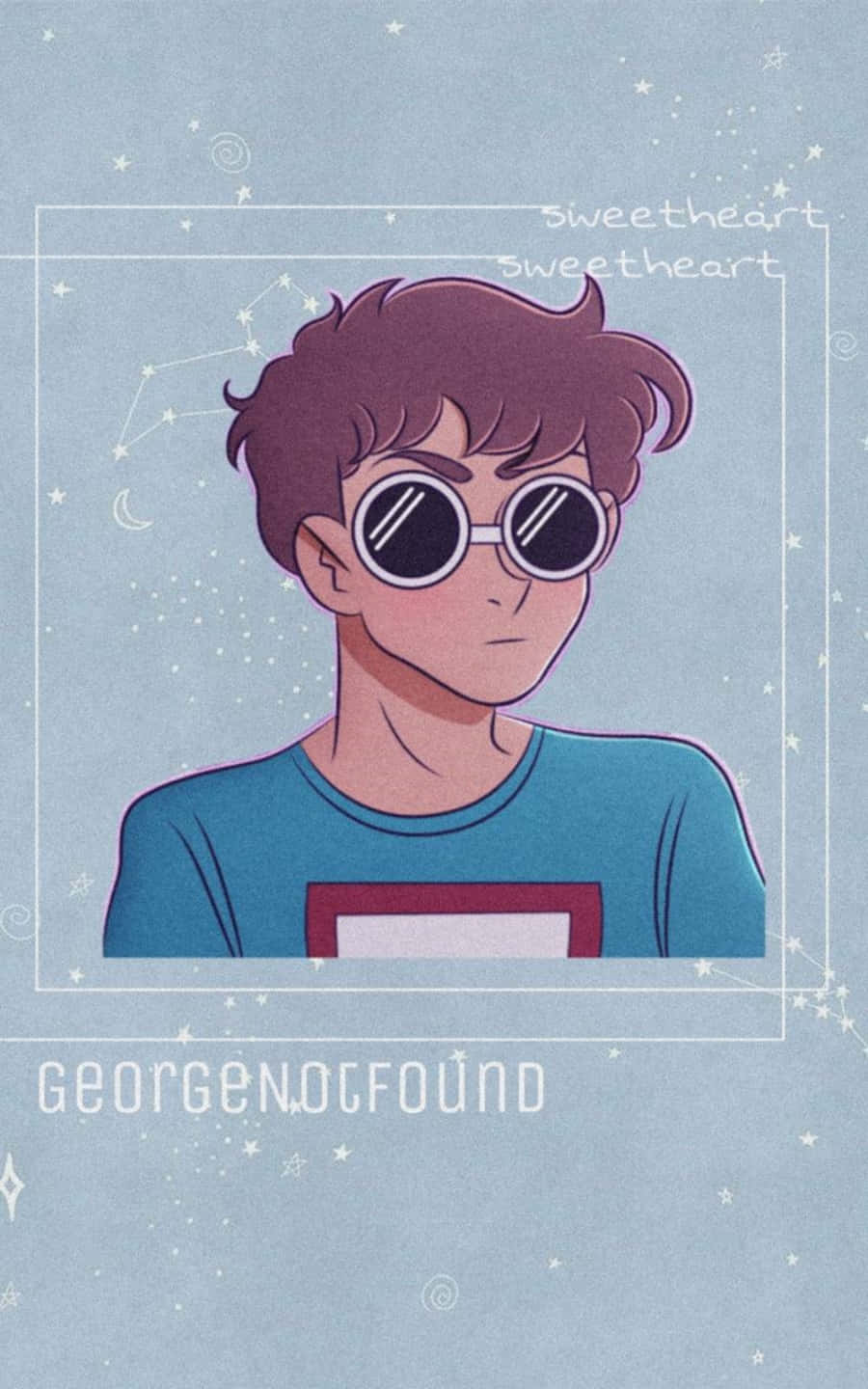 GeorgeNotFound, anime boy, purple hair, HD Phone Wallpaper