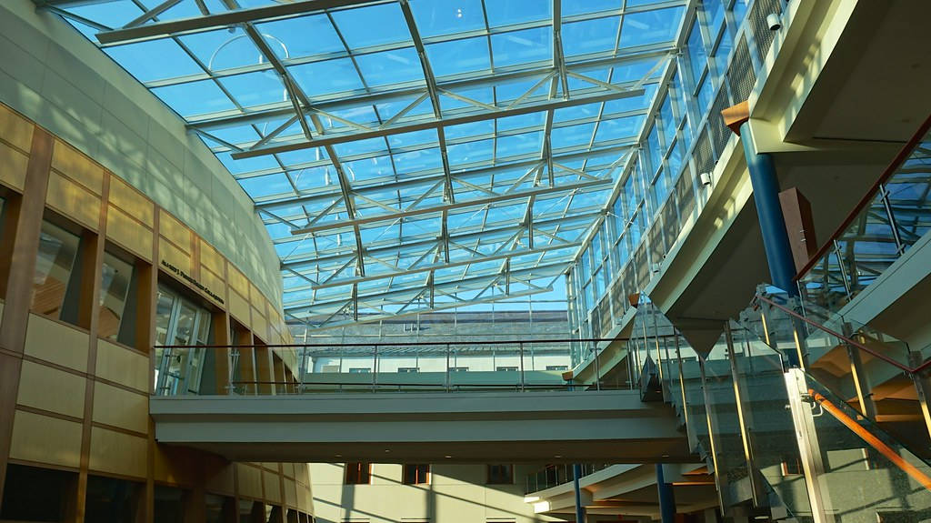 Georgetown University, sunroof, glass-roofed atrium, SD Desktop Wallpaper