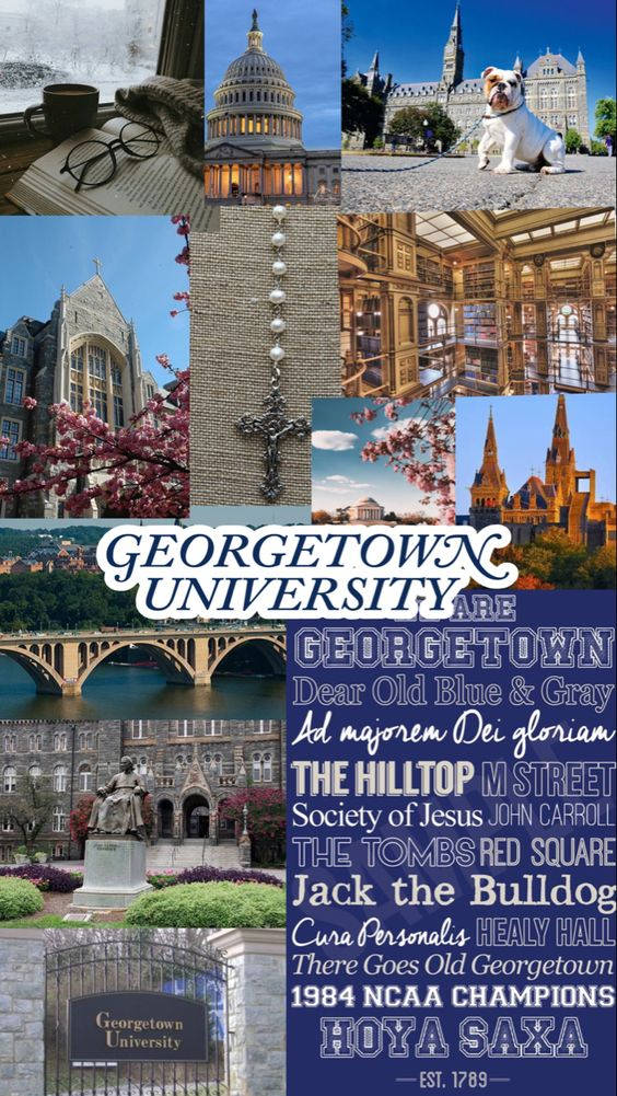 Georgetown University, campus scenes, historic architecture, SD Phone Wallpaper