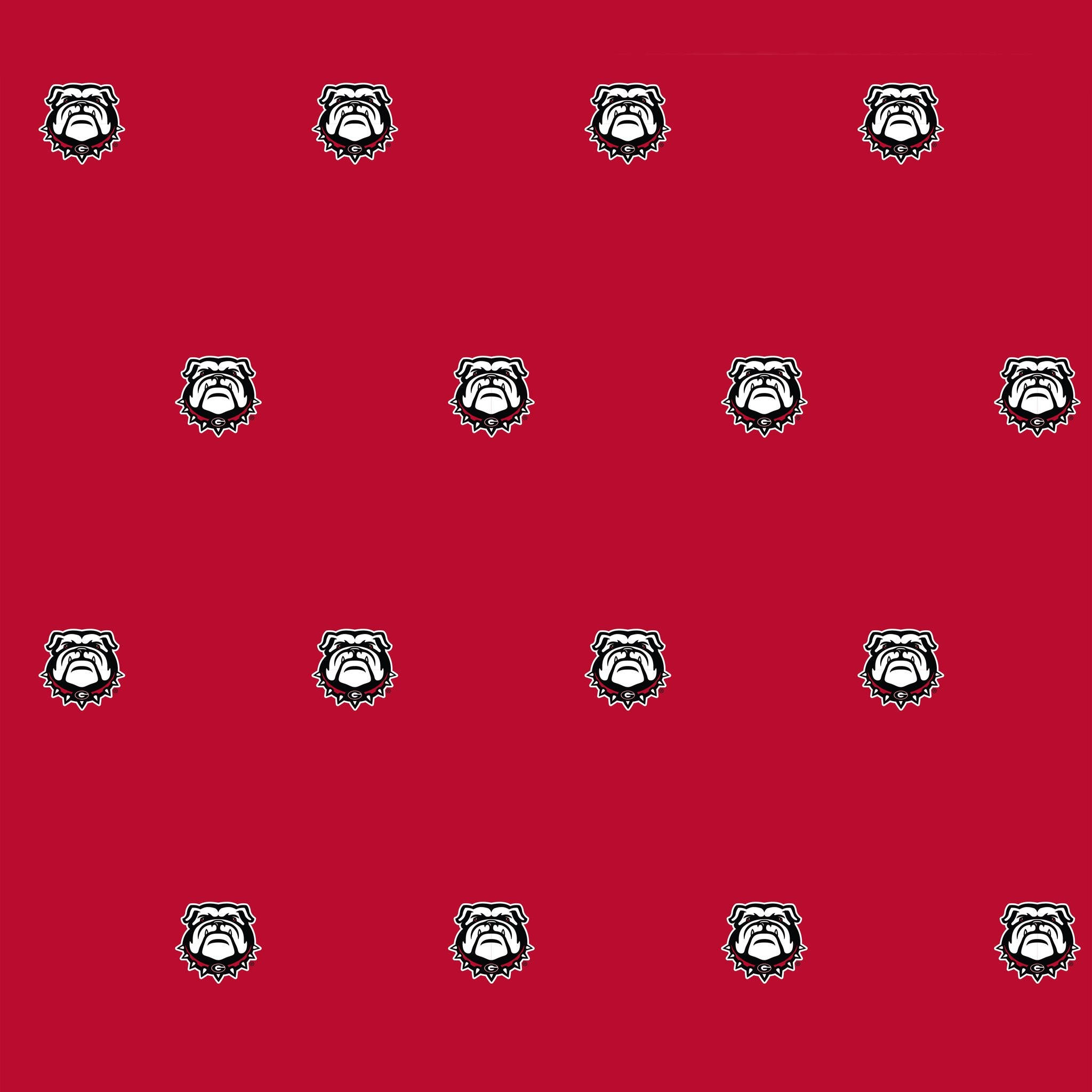 Georgia Bulldogs, black and white, crimson red, Full HD Desktop Wallpaper