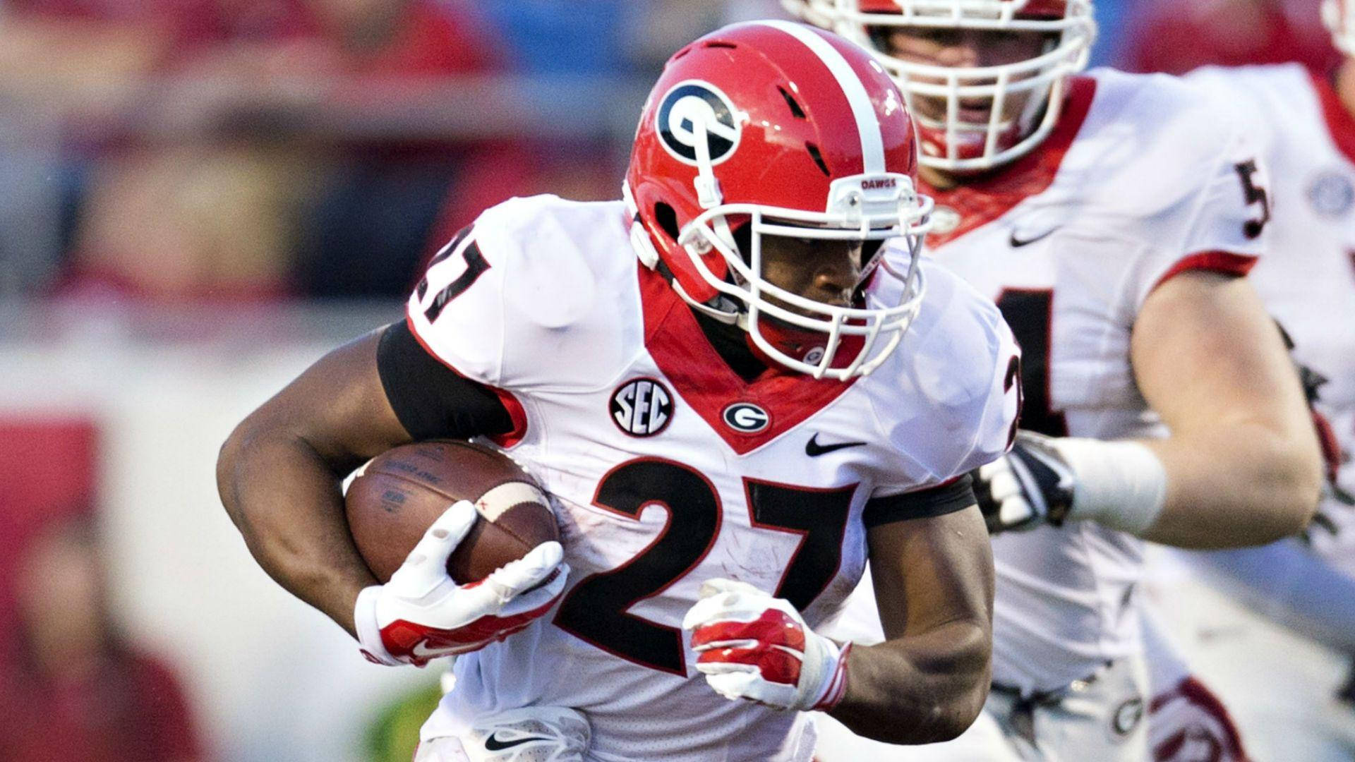 Georgia Bulldogs, white, red, Full HD Desktop Wallpaper