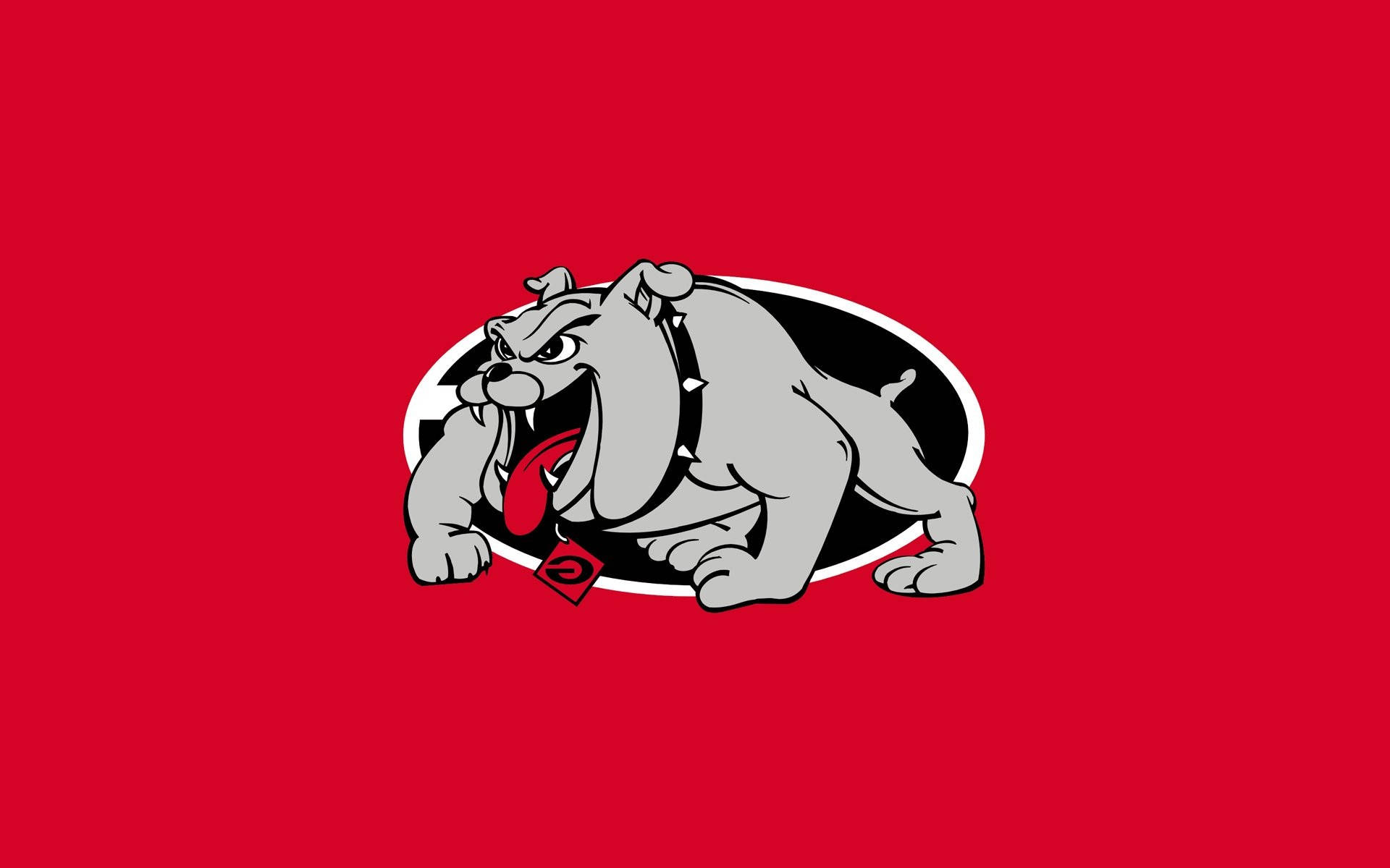 Georgia Bulldogs, evil, gray bulldog mascot, Full HD Desktop Wallpaper