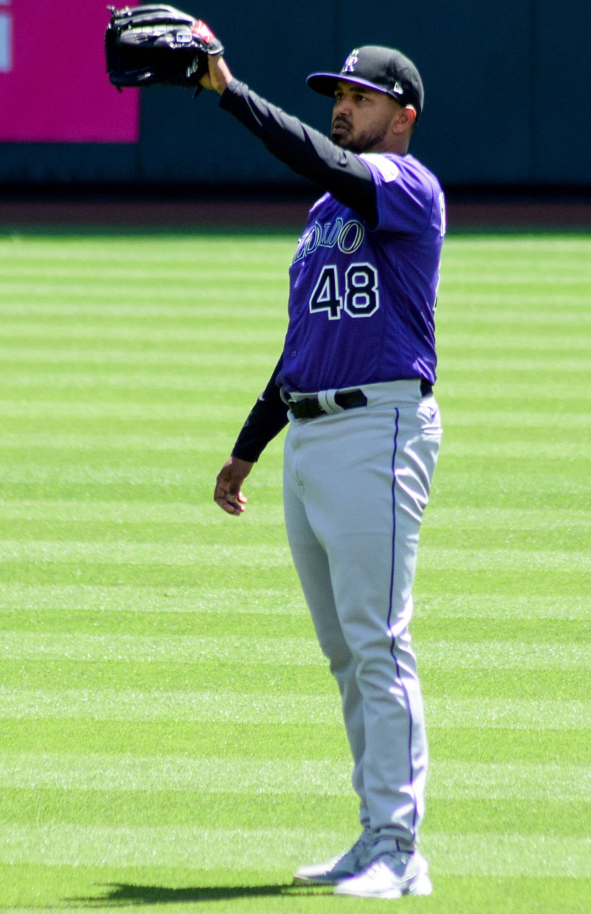 German Marquez, purple jersey, number 48, HD Phone Wallpaper