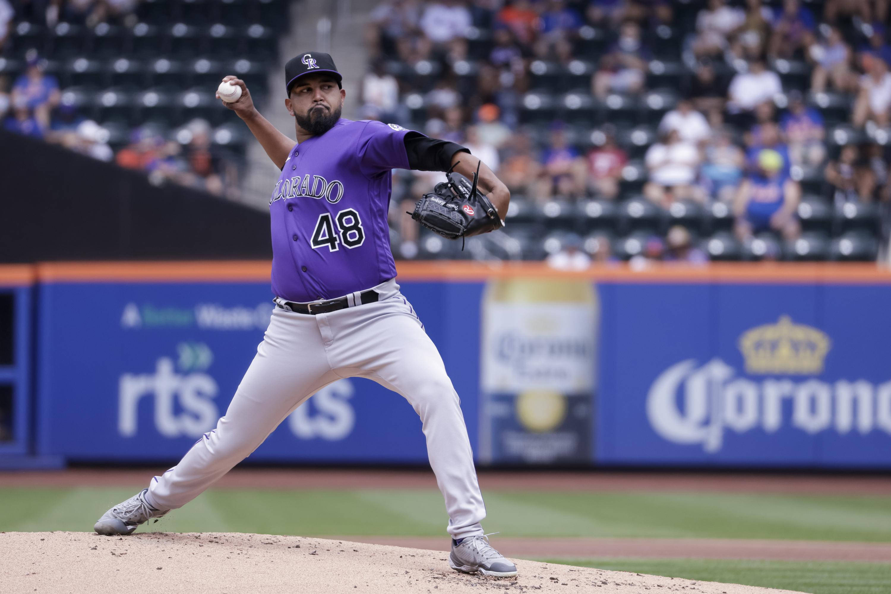 German Marquez, purple Colorado jersey, mound, 2K Desktop Wallpaper