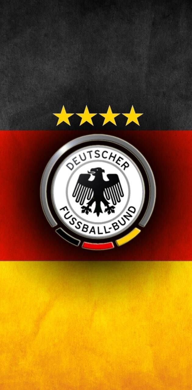 Germany National Football Team, flag logo, black red gold flag, HD Phone Wallpaper