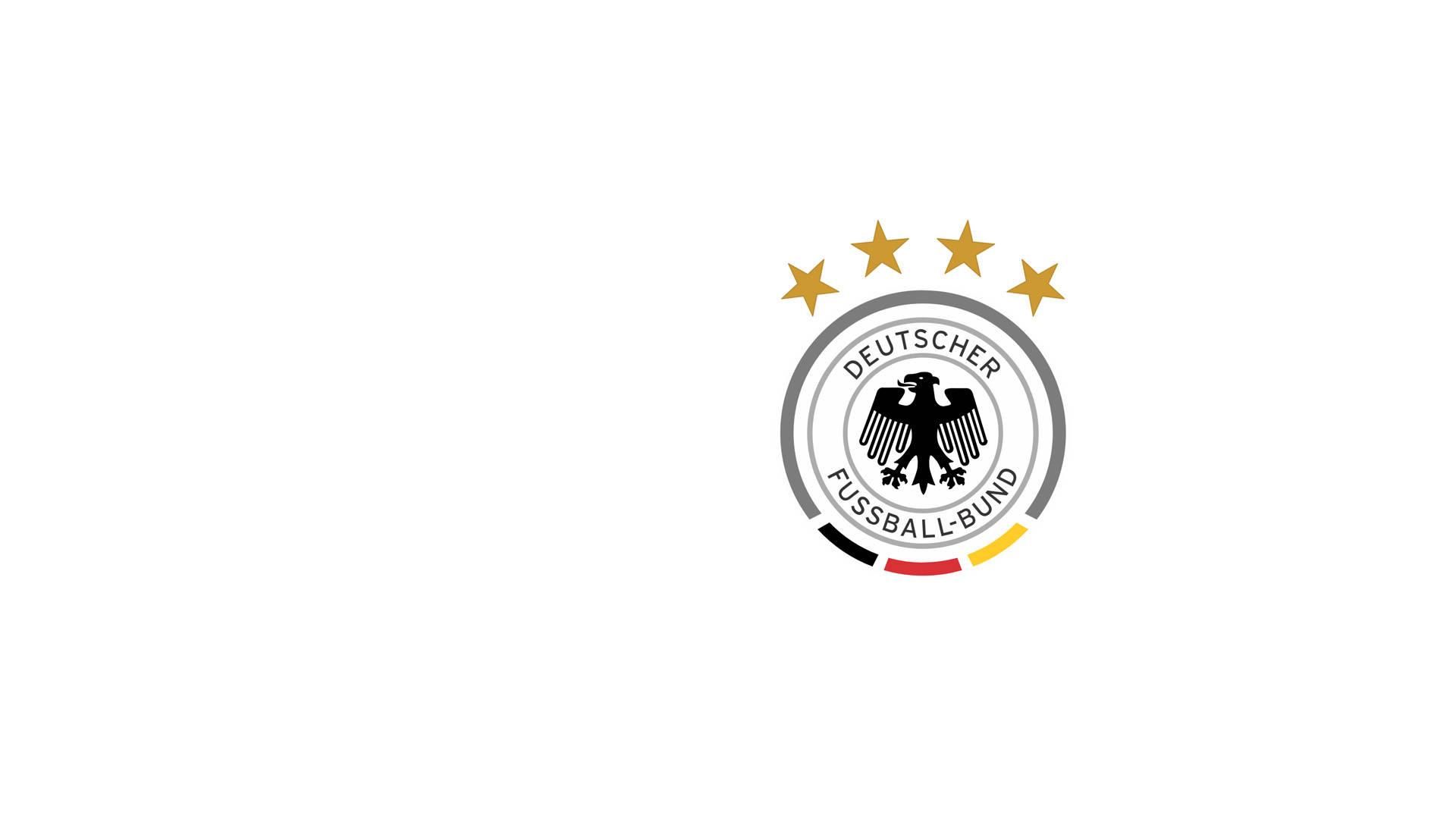 Germany National Football Team, black eagle, four gold stars, Full HD Desktop Wallpaper