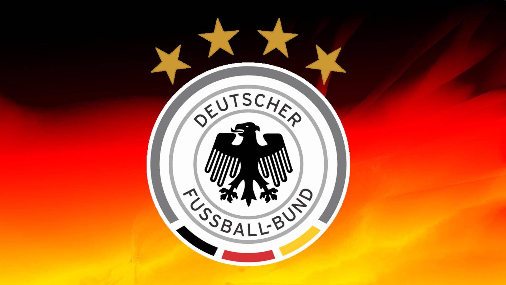 Germany National Football Team, four stars, black red gold flag, Full HD Desktop Wallpaper
